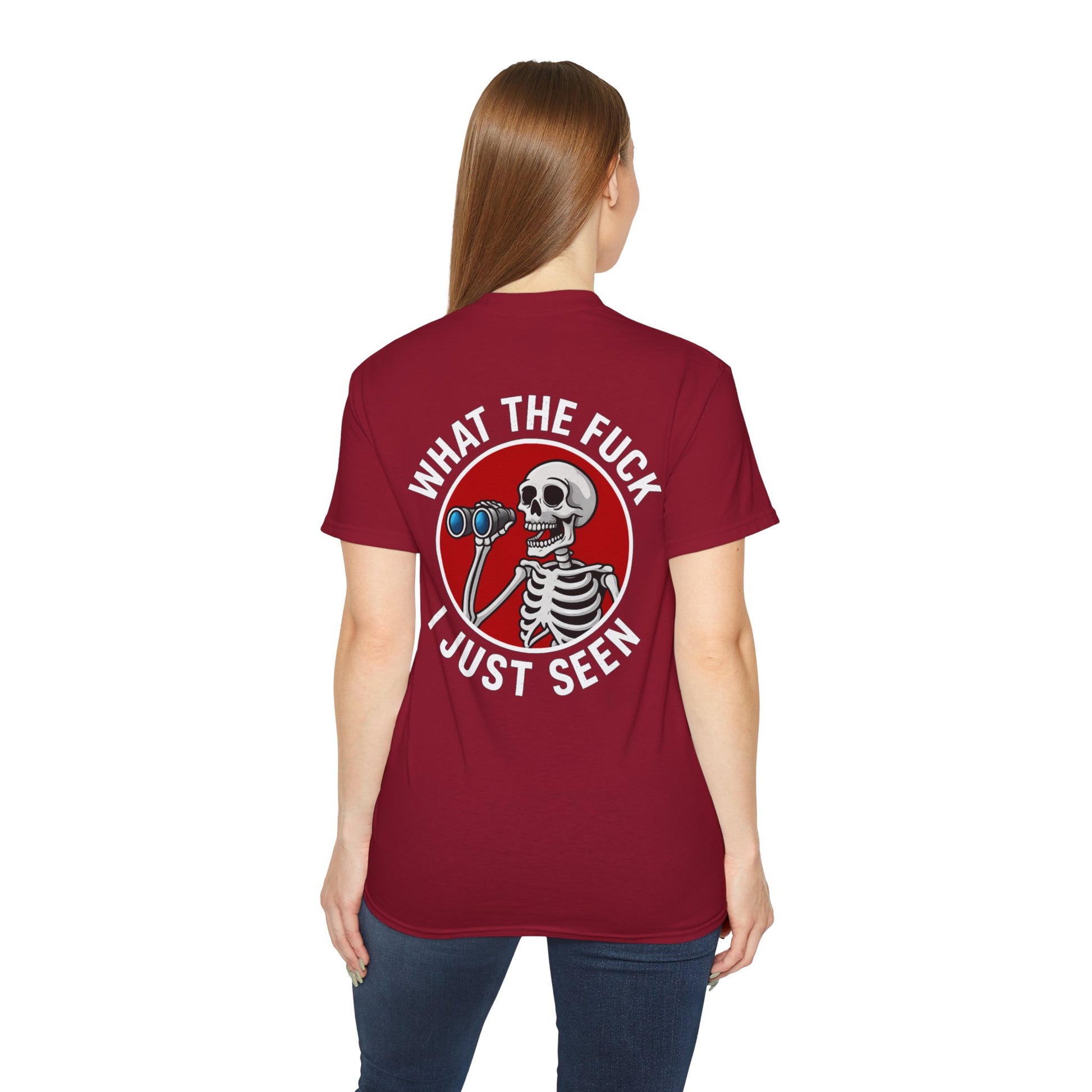 WTF I Just Seen – Binoculars Unisex Cotton Shirt