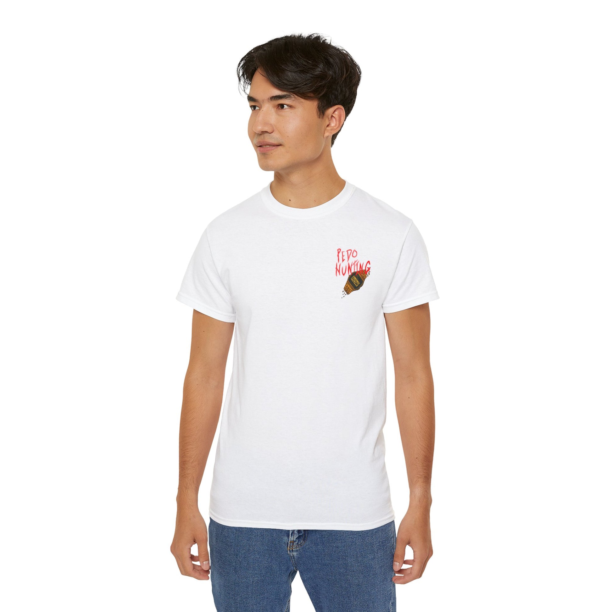 Pedo Hunting Now – Monsters Deserve Monsters, Unisex Tee