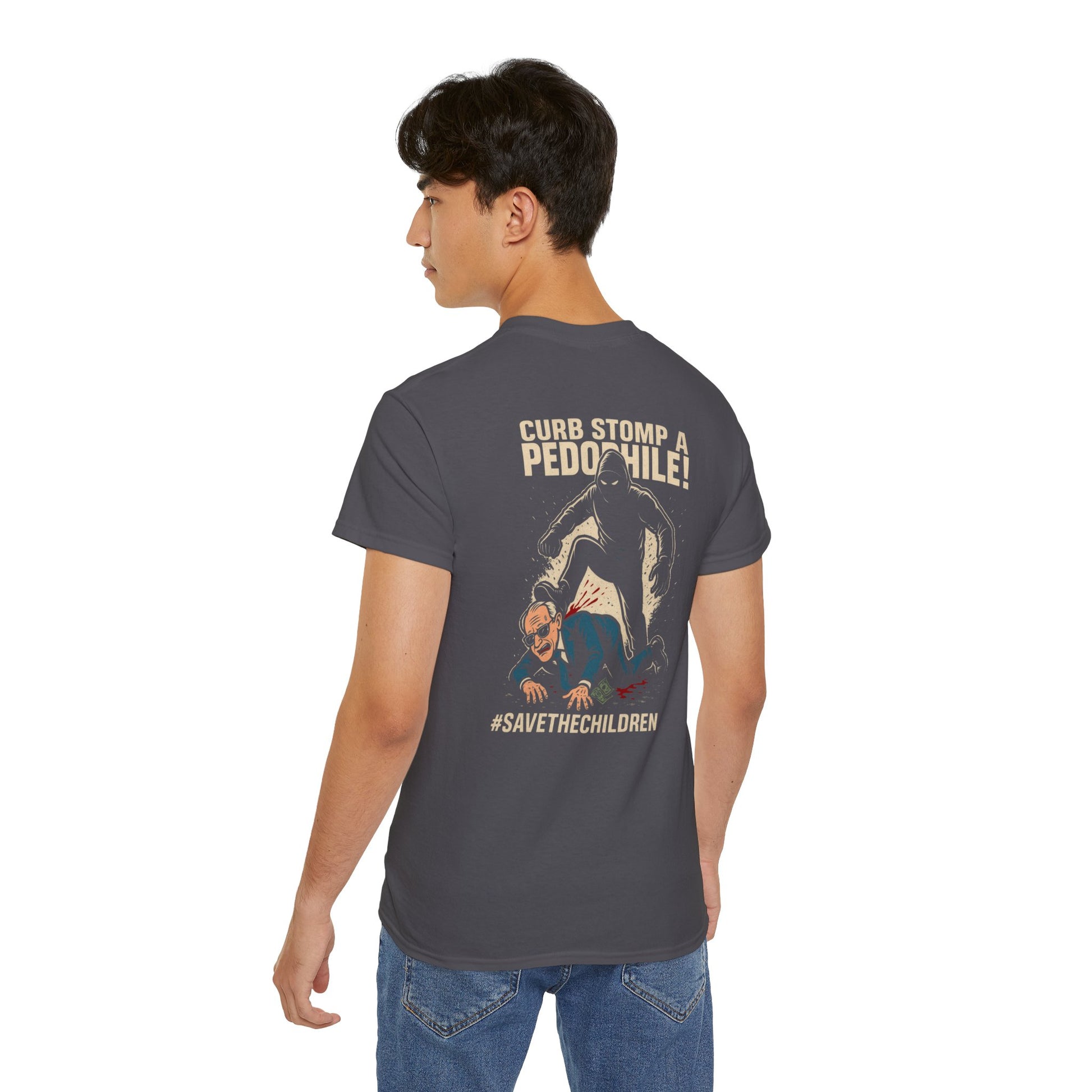 Pedo Hunter – Stomp Out Evil, Unisex Graphic Tee
