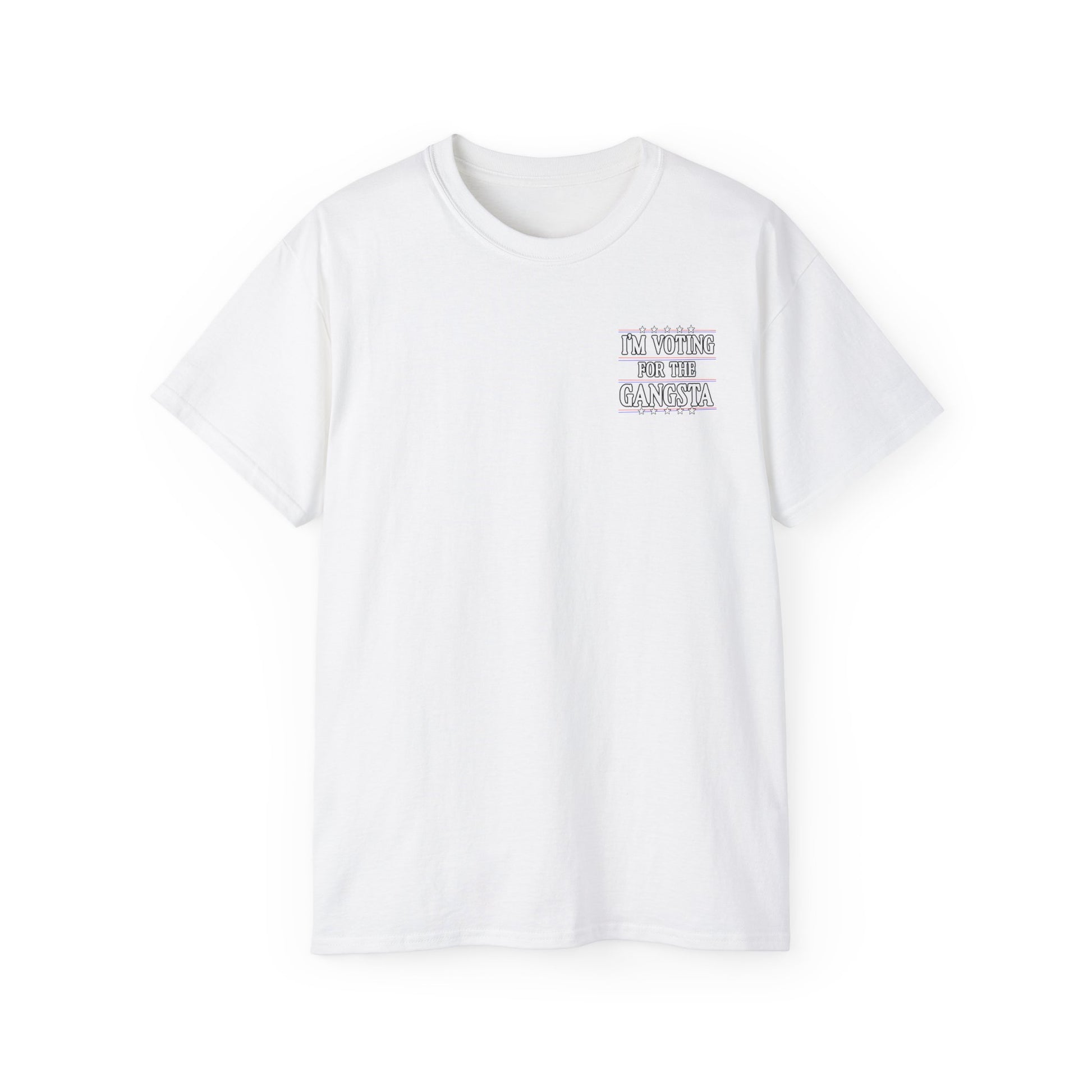 Trump Gangsta 2028 – I’m Voting for the Gangsta Patriotic, Unisex Tee