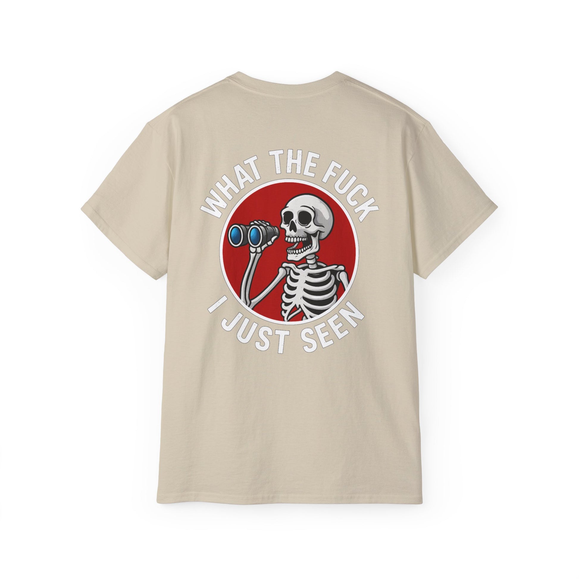 WTF I Just Seen – Binoculars Unisex Cotton Shirt