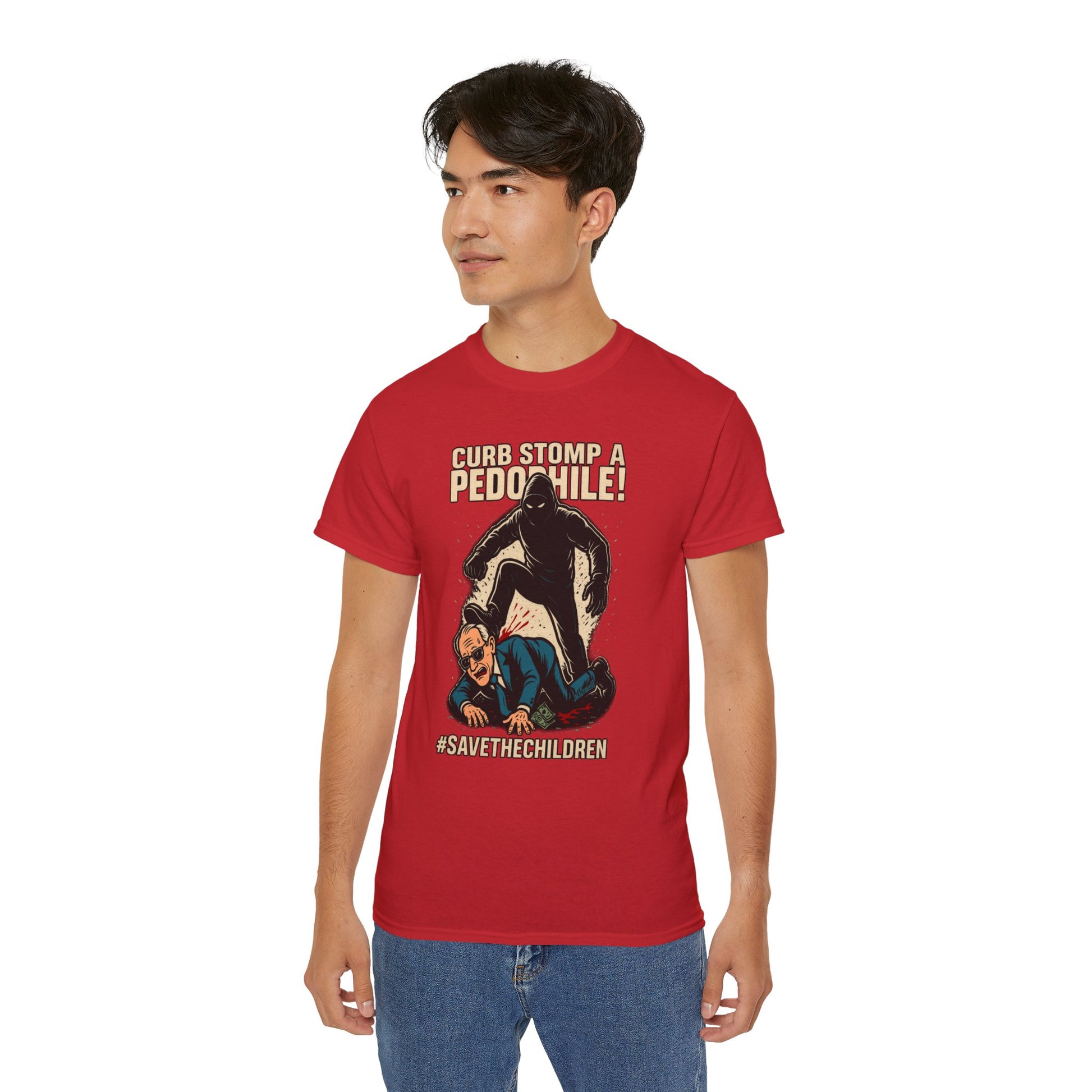 P.H. Hunter – Stomp Out Evil, Unisex Cotton Tee