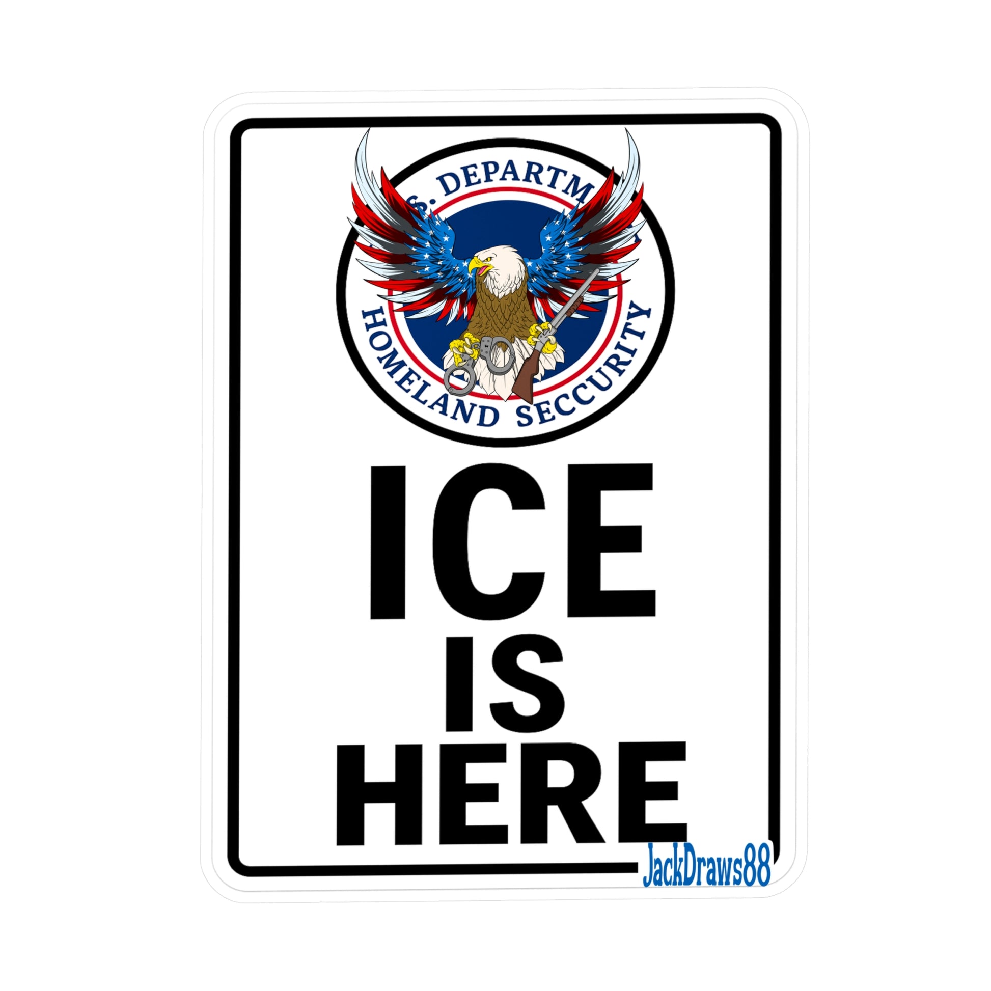 Operation ICE Presence, Kiss-Cut Vinyl Decals for Chaos