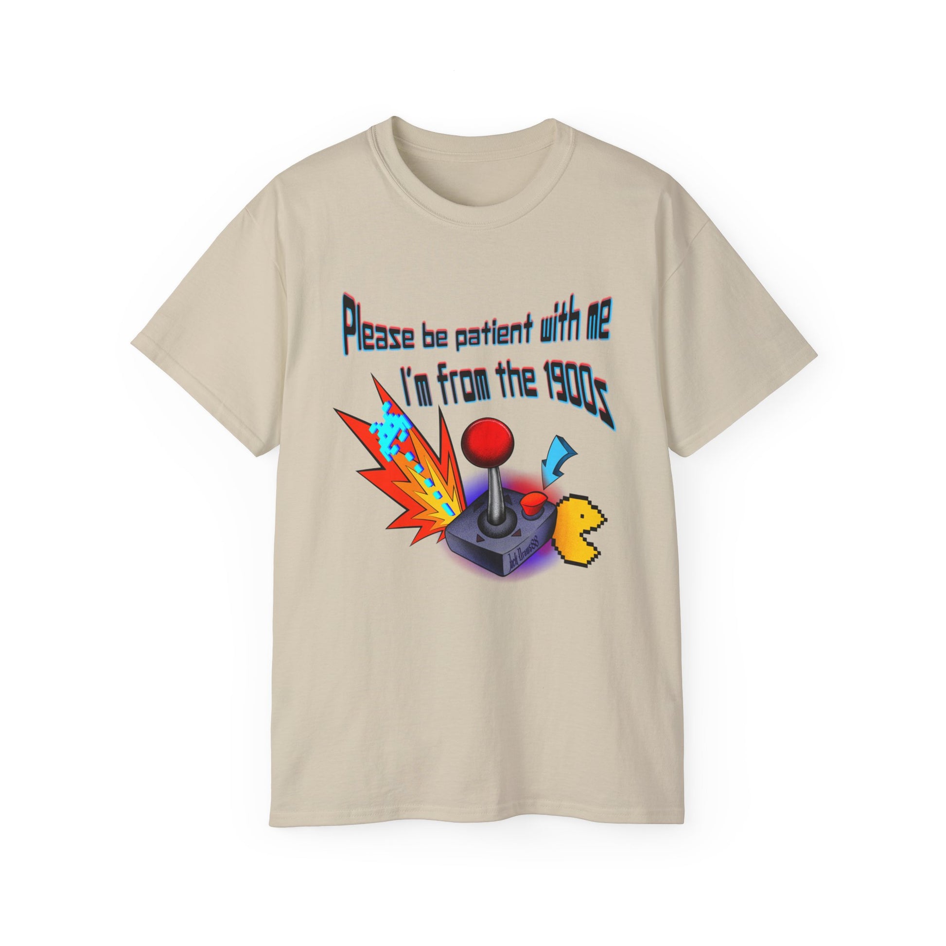 Vintage Gamer Joystick Shirt – 1900s Humor