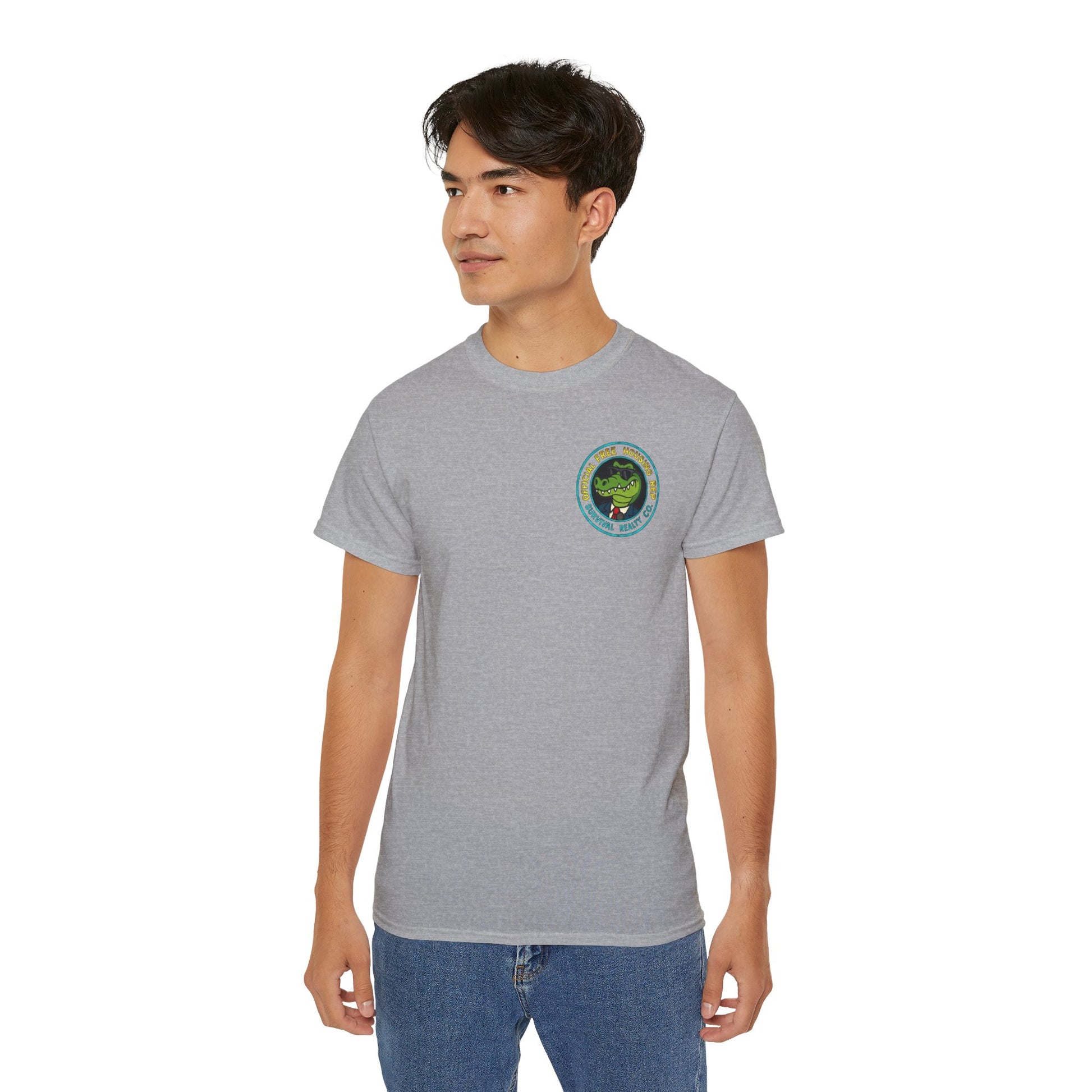 Survival Realty – Free Housing, No Freedom, Unisex Ultra Cotton Tee