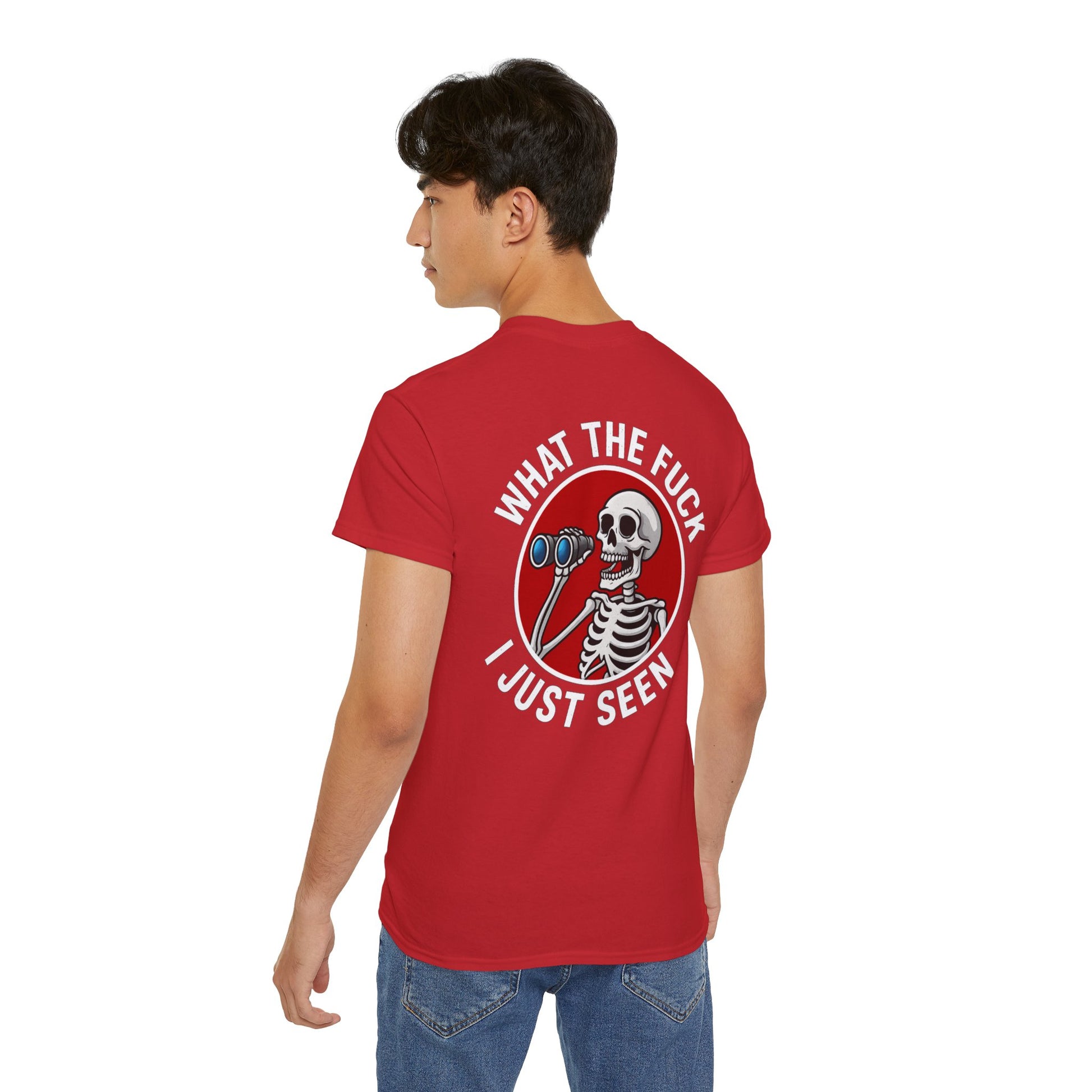 WTF I Just Seen – Binoculars Unisex Cotton Shirt