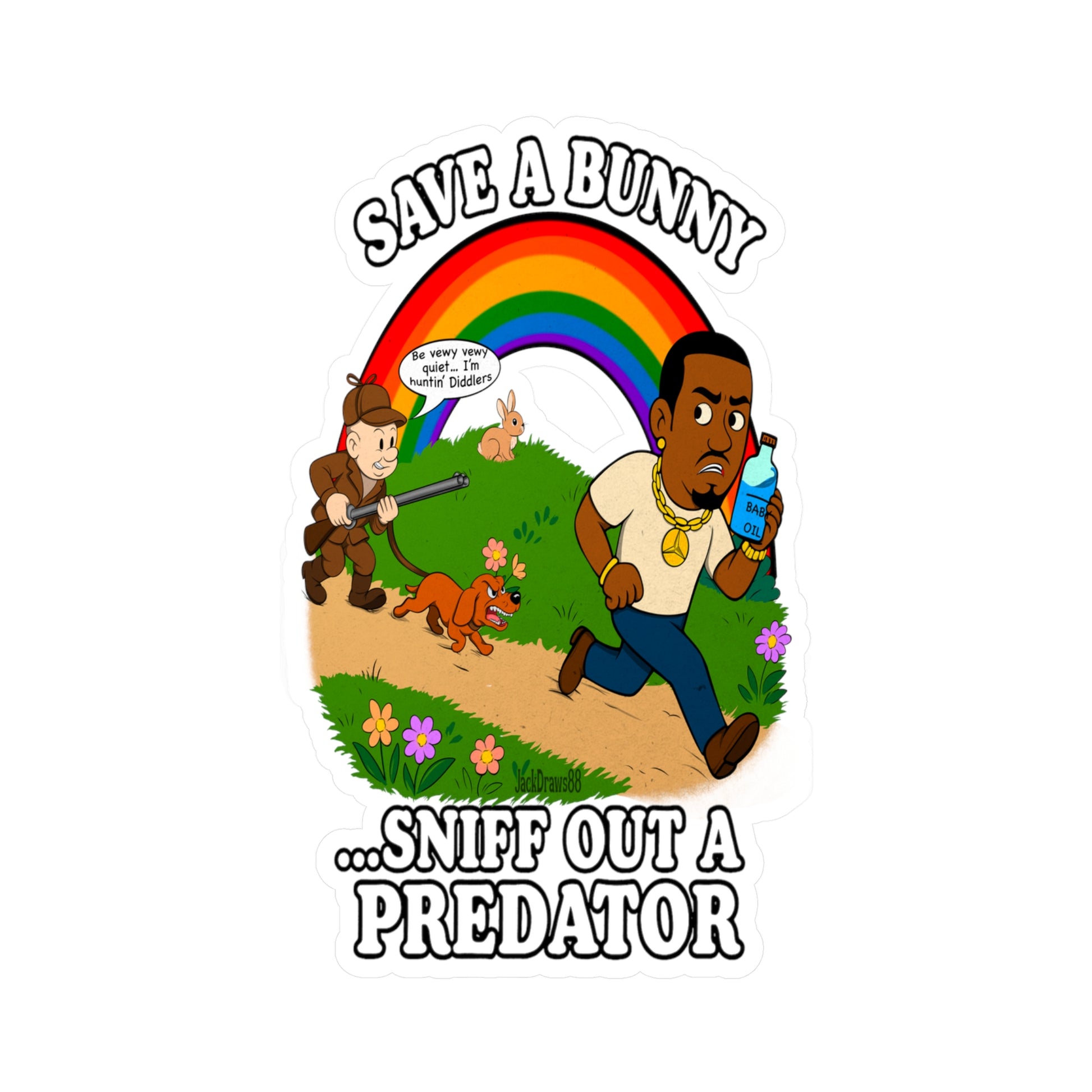Huntin’ Diddlers: The Bunny Protection Act, Vinyl Decals for Chaos