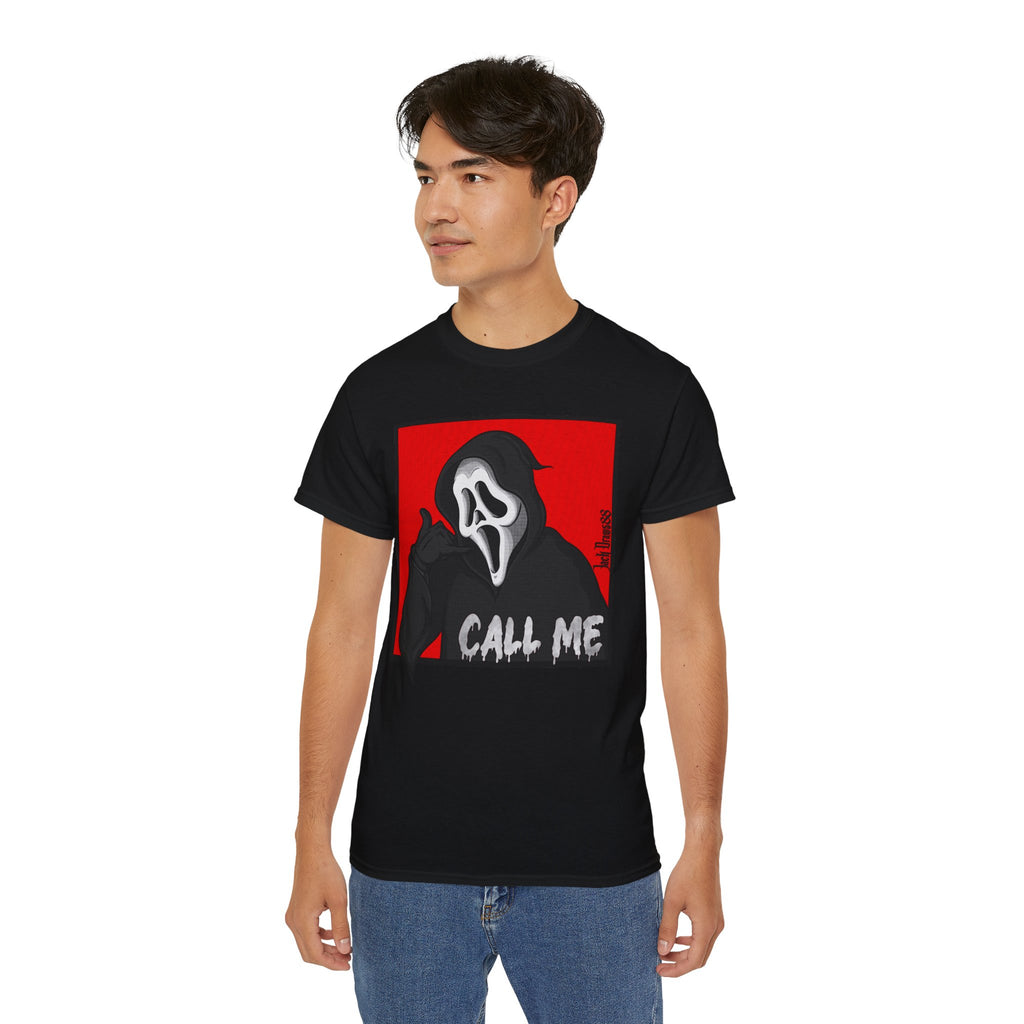 Call Me – Ghostface Parody Unisex Tee