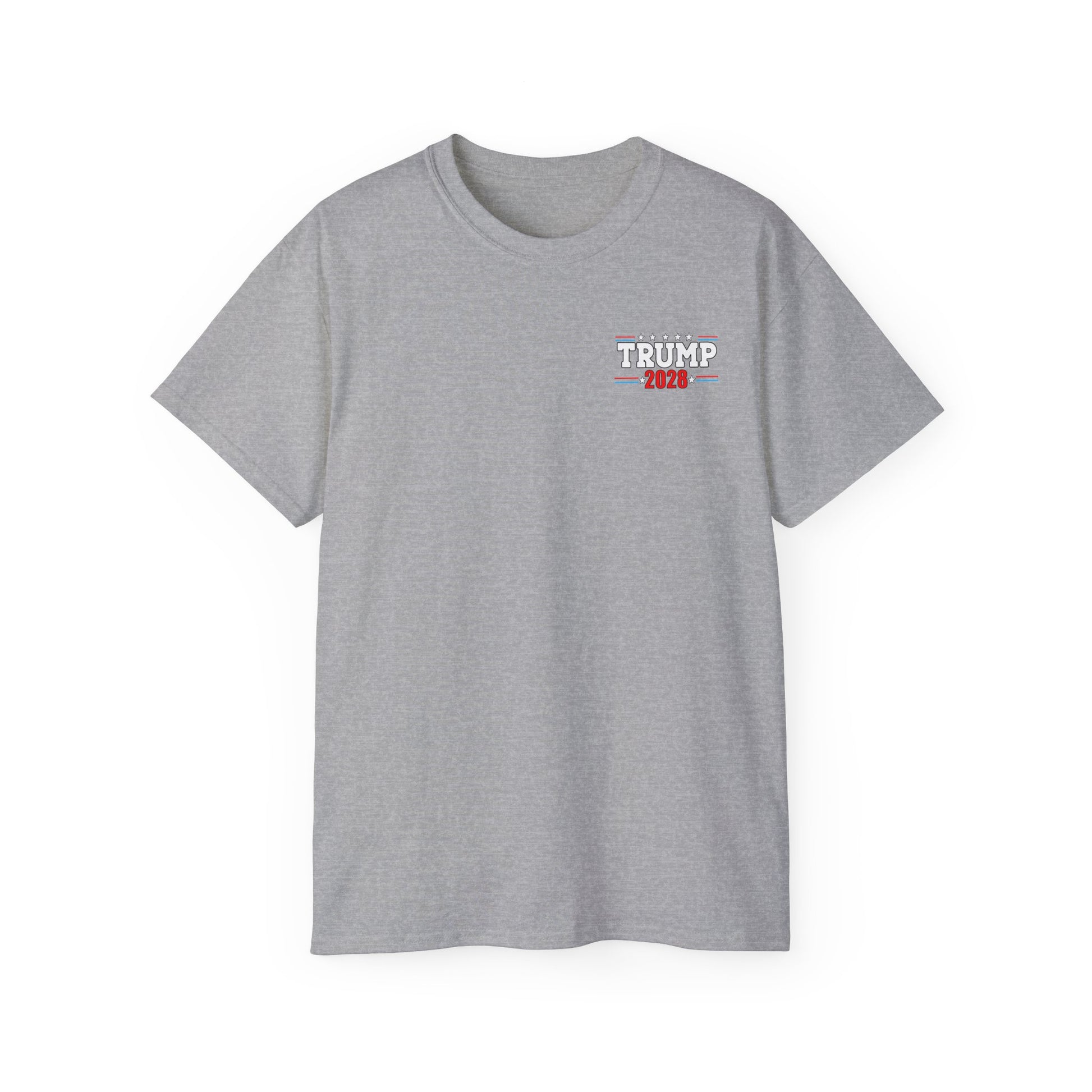 Never Surrender – Trump 2028 Patriotic Statement Tee, Unisex Ultra Cotton Tee