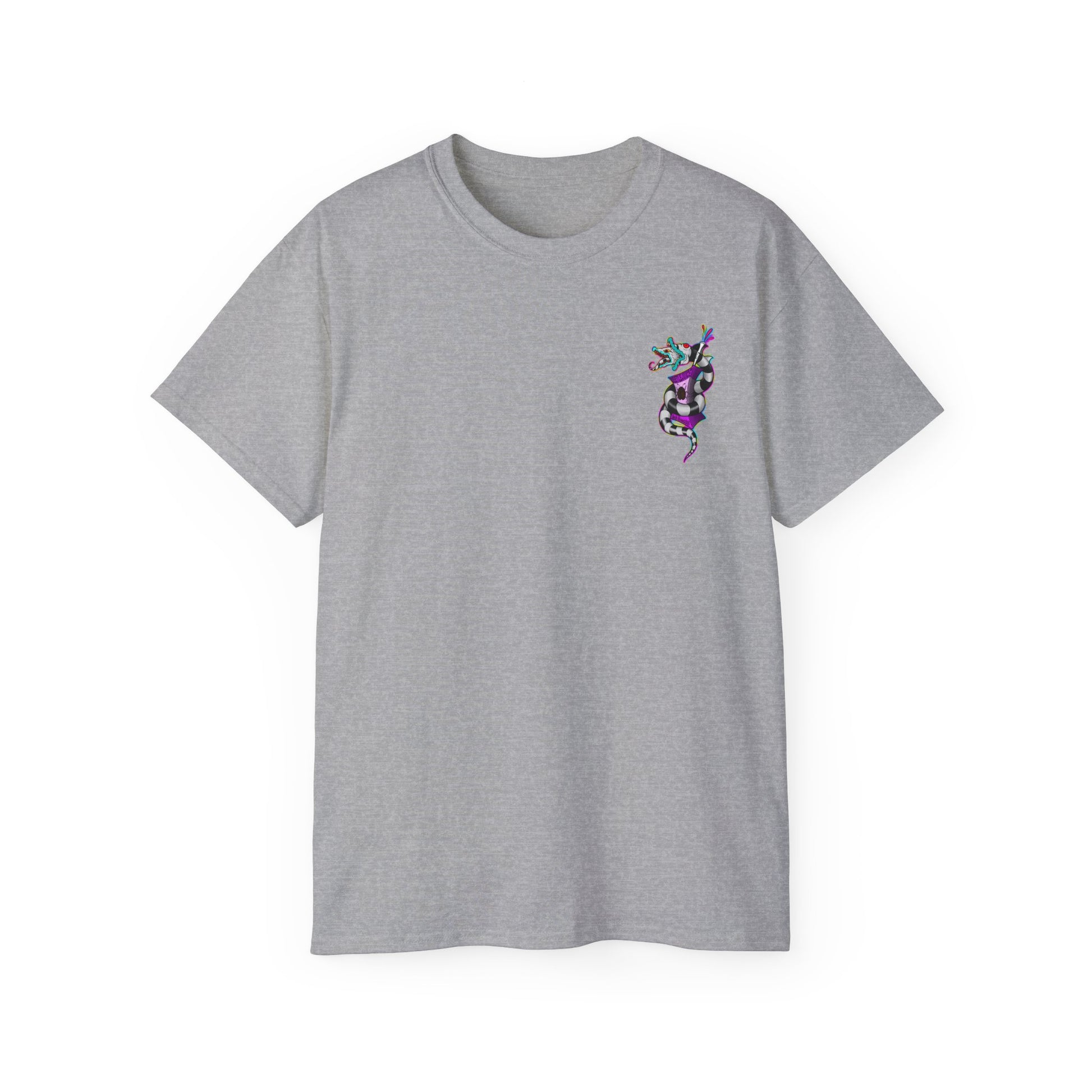 Beetle Juice Vibe — Sandworm Rainbow Pop, Unisex Cotton Shirt