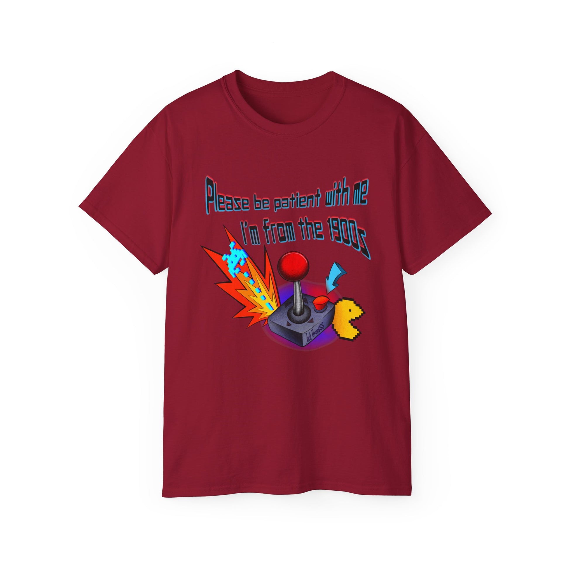 Vintage Gamer Joystick Shirt – 1900s Humor
