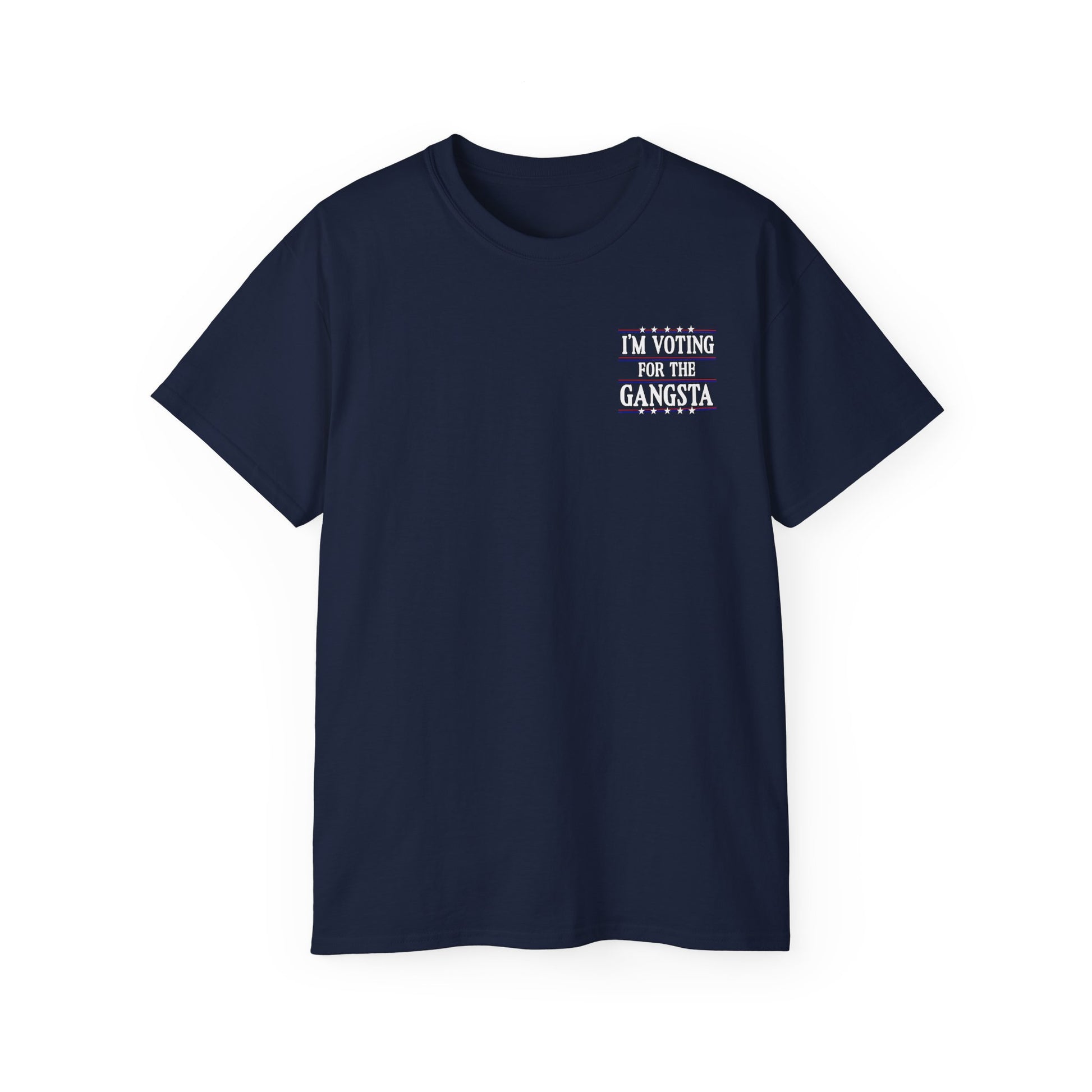 Trump Gangsta 2028 – I’m Voting for the Gangsta Patriotic, Unisex Tee