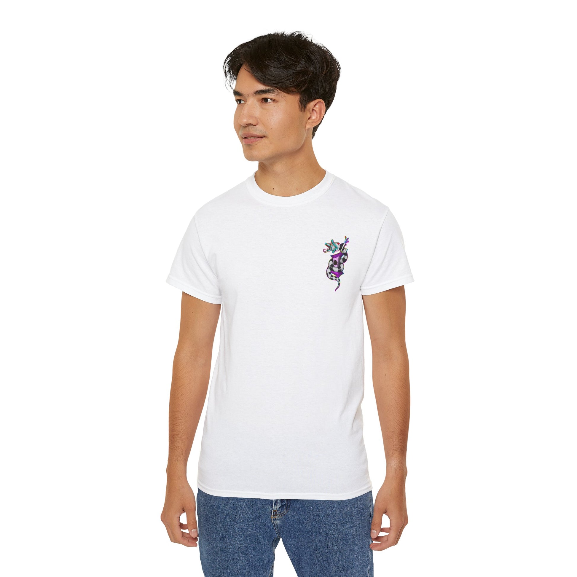 Beetle Juice Vibe — Sandworm Rainbow Pop, Unisex Cotton Shirt