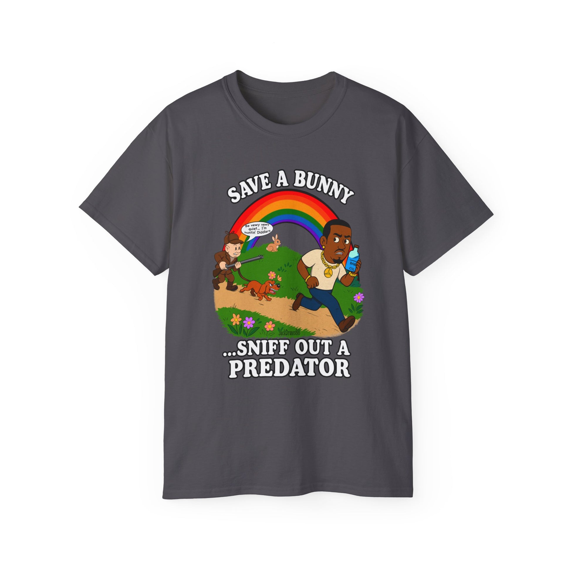 Huntin’ Diddlers: The Bunny Protection Act, Unisex Cotton Shirt