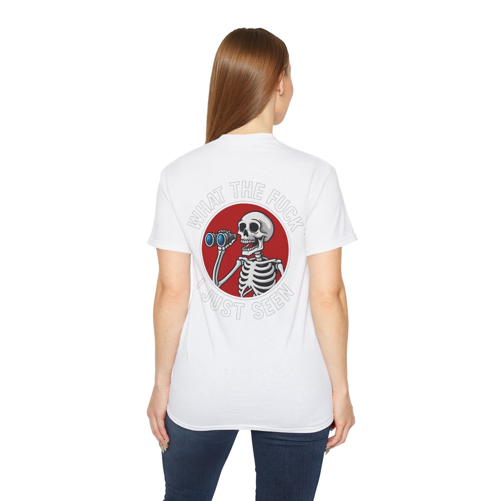 WTF I Just Seen – Binoculars Unisex Cotton Shirt