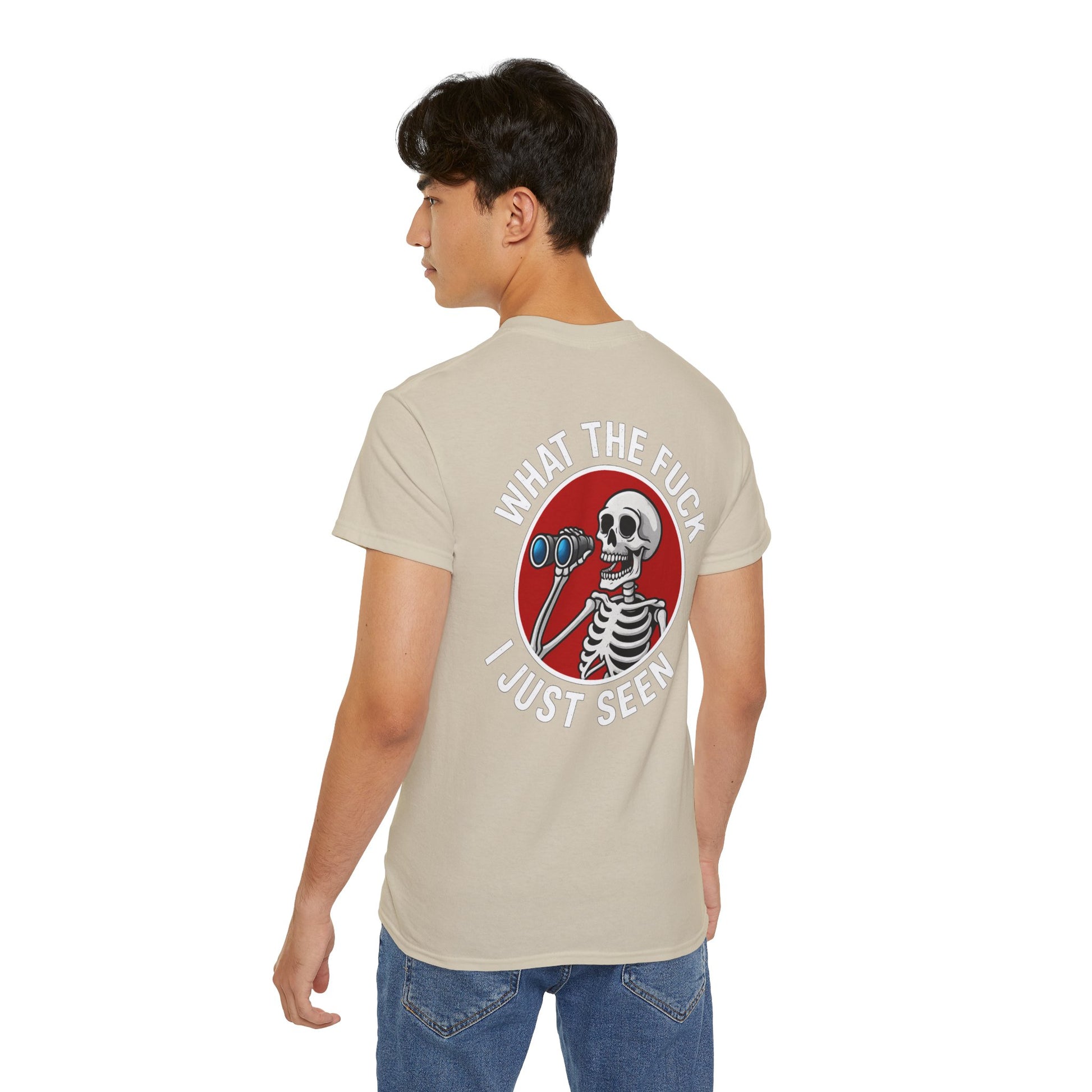 WTF I Just Seen – Binoculars Unisex Cotton Shirt