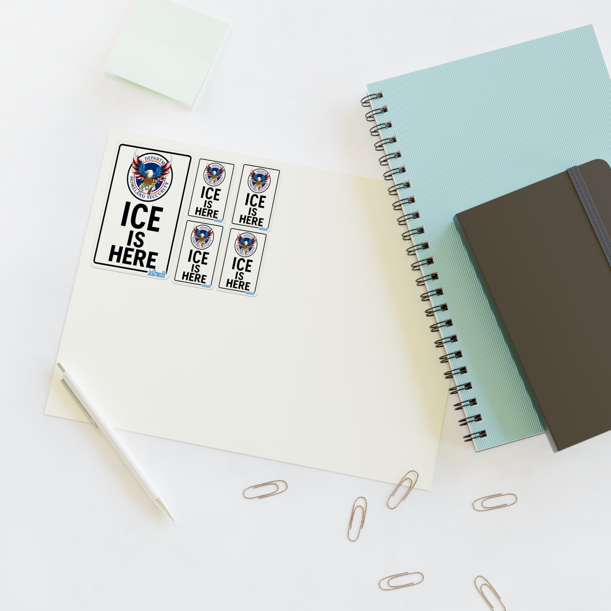 Operation ICE Presence Sticker Sheets for Chaos