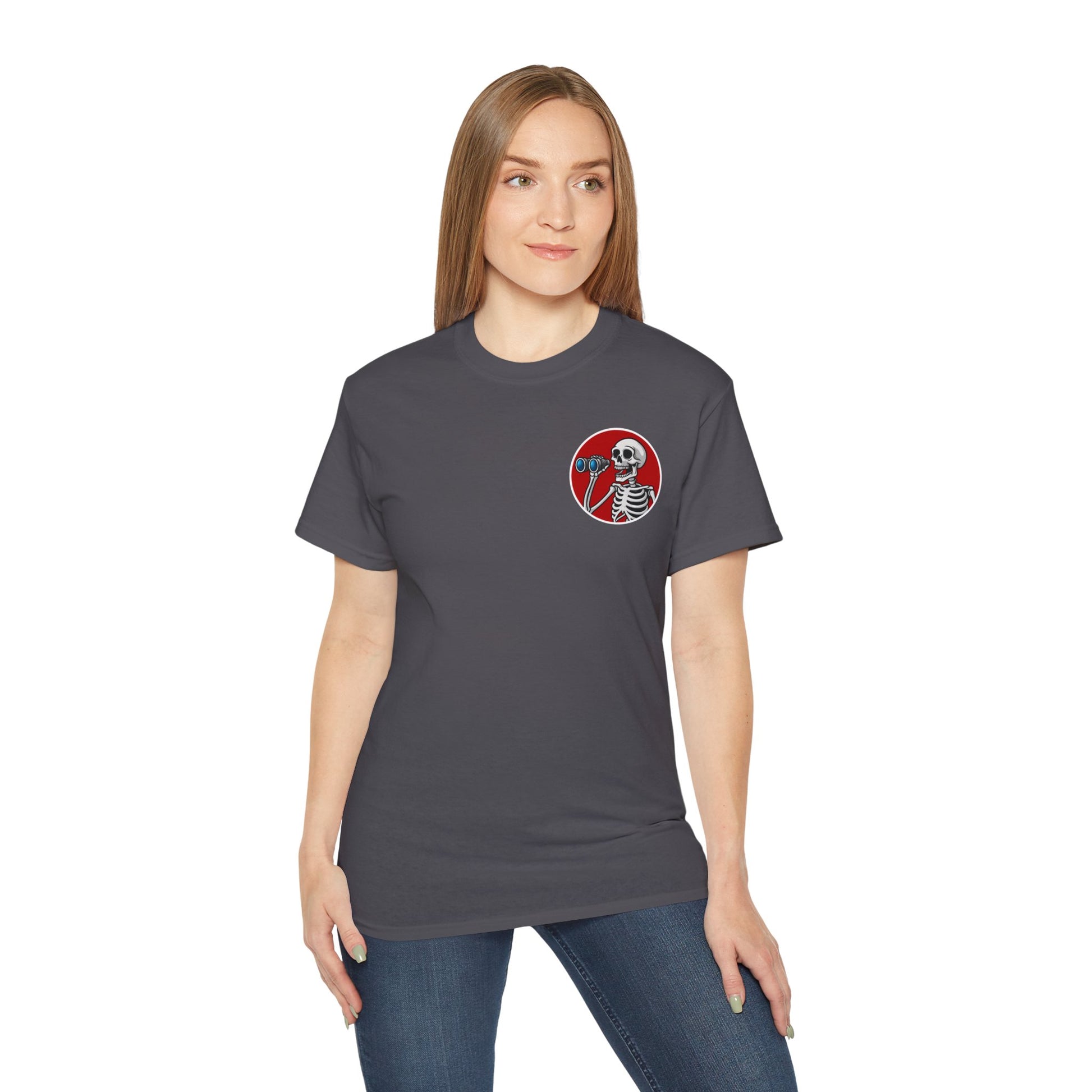 WTF I Just Seen – Binoculars Unisex Cotton Shirt