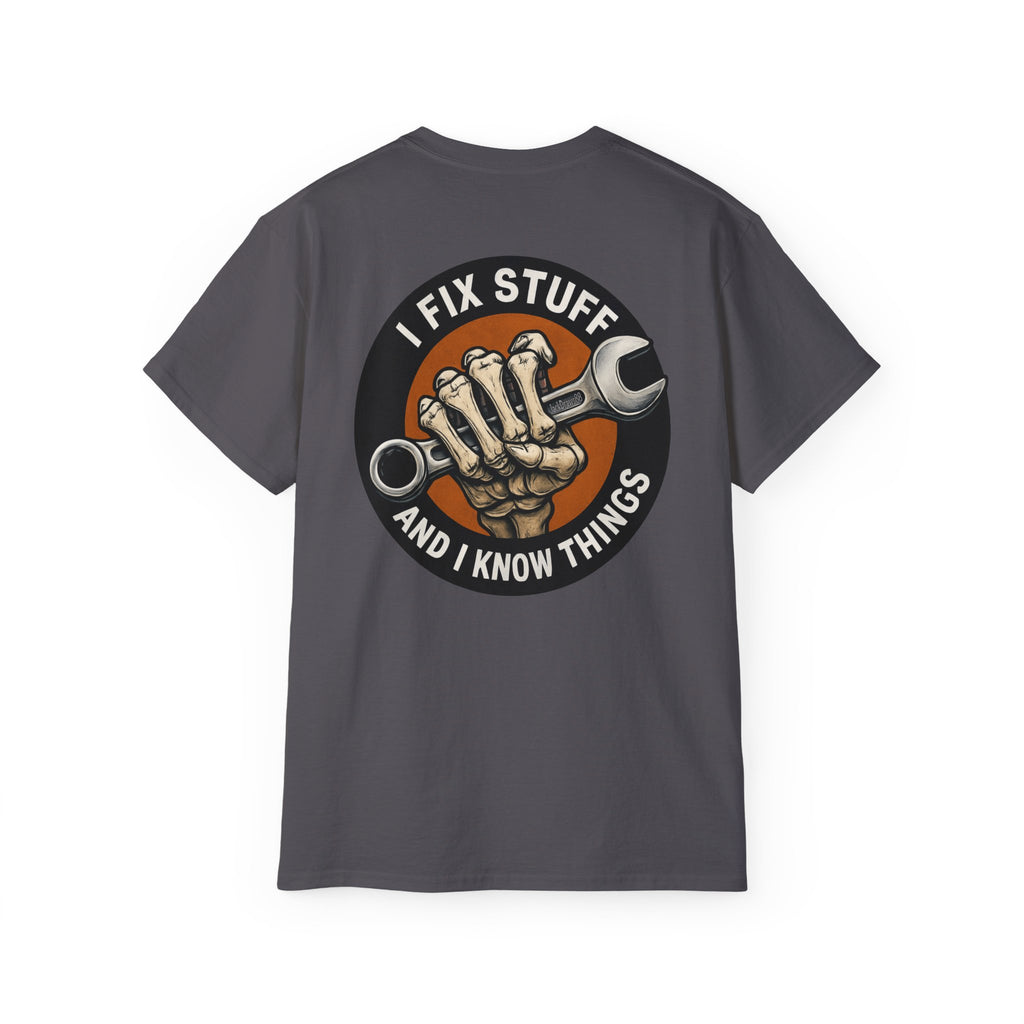 Boomer Wrench Master – I Fix Stuff & Know Things Unisex Tee