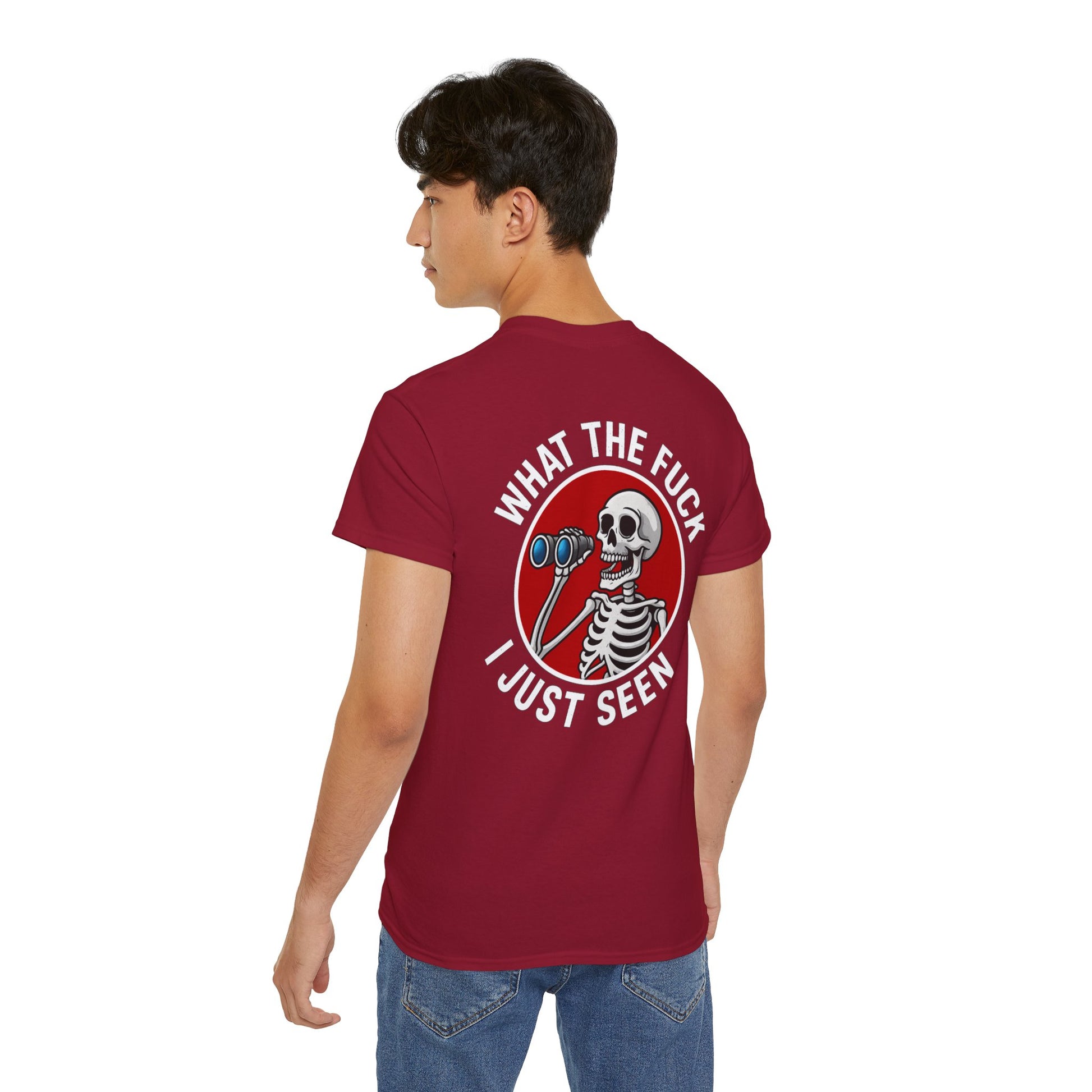 WTF I Just Seen – Binoculars Unisex Cotton Shirt