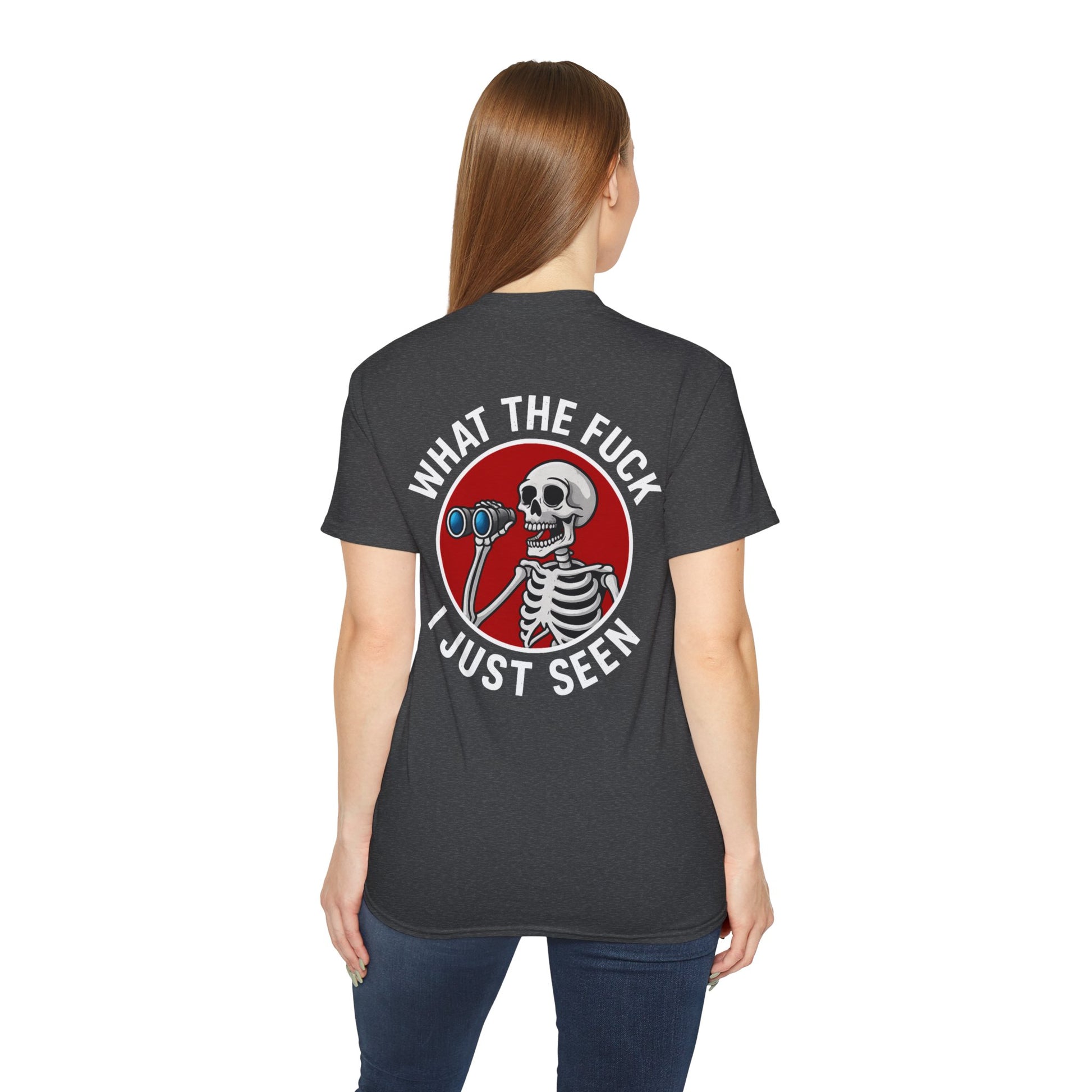 WTF I Just Seen – Binoculars Unisex Cotton Shirt