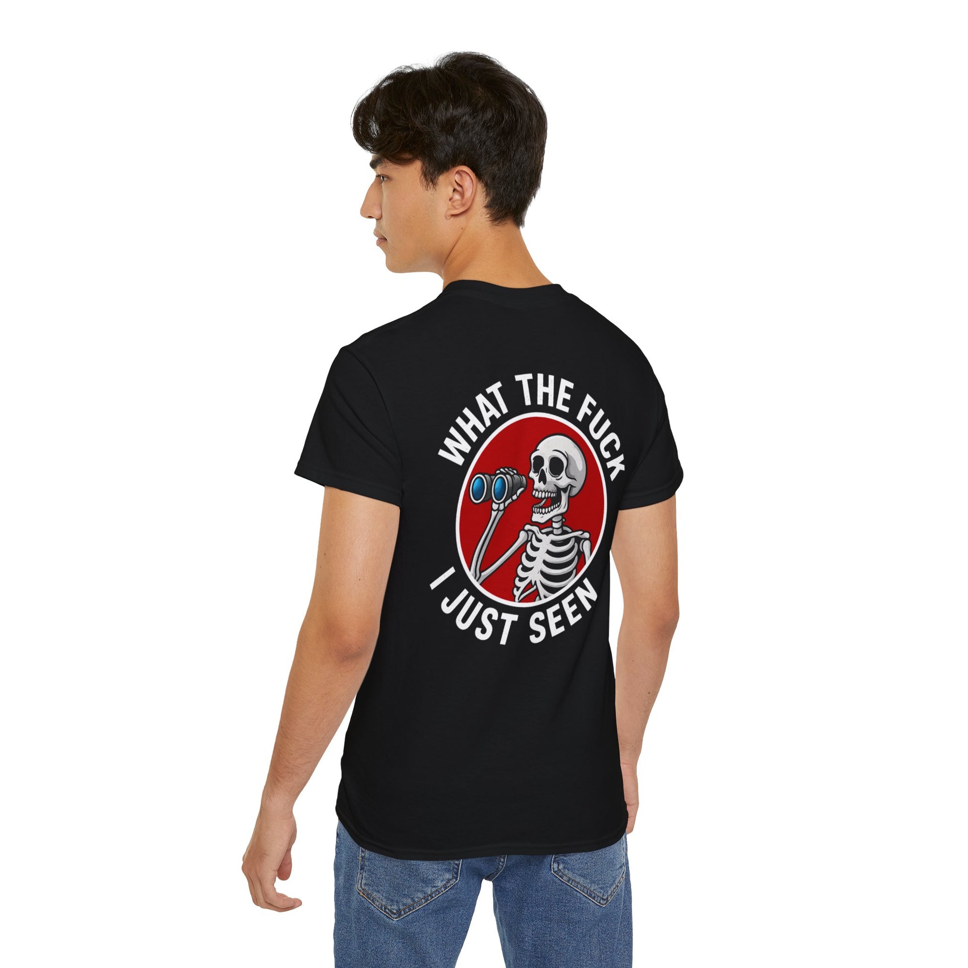 WTF I Just Seen – Binoculars Unisex Cotton Shirt