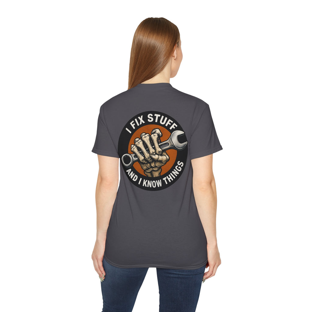 Millennial Mechanic – I Fix Stuff & Know Things Unisex Cotton Shirt
