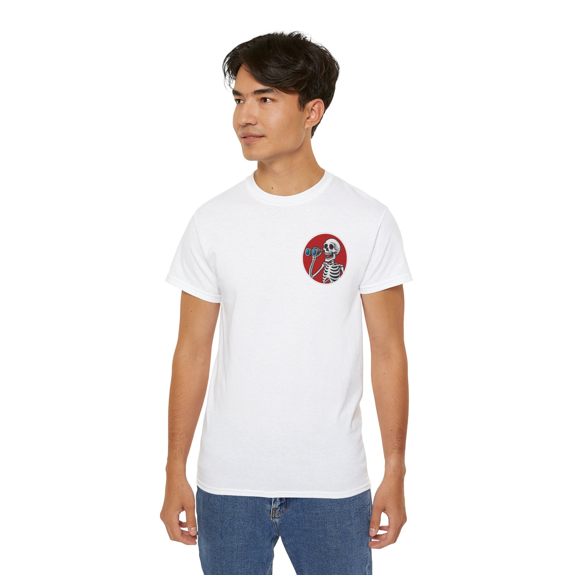 WTF I Just Seen – Binoculars Unisex Cotton Shirt