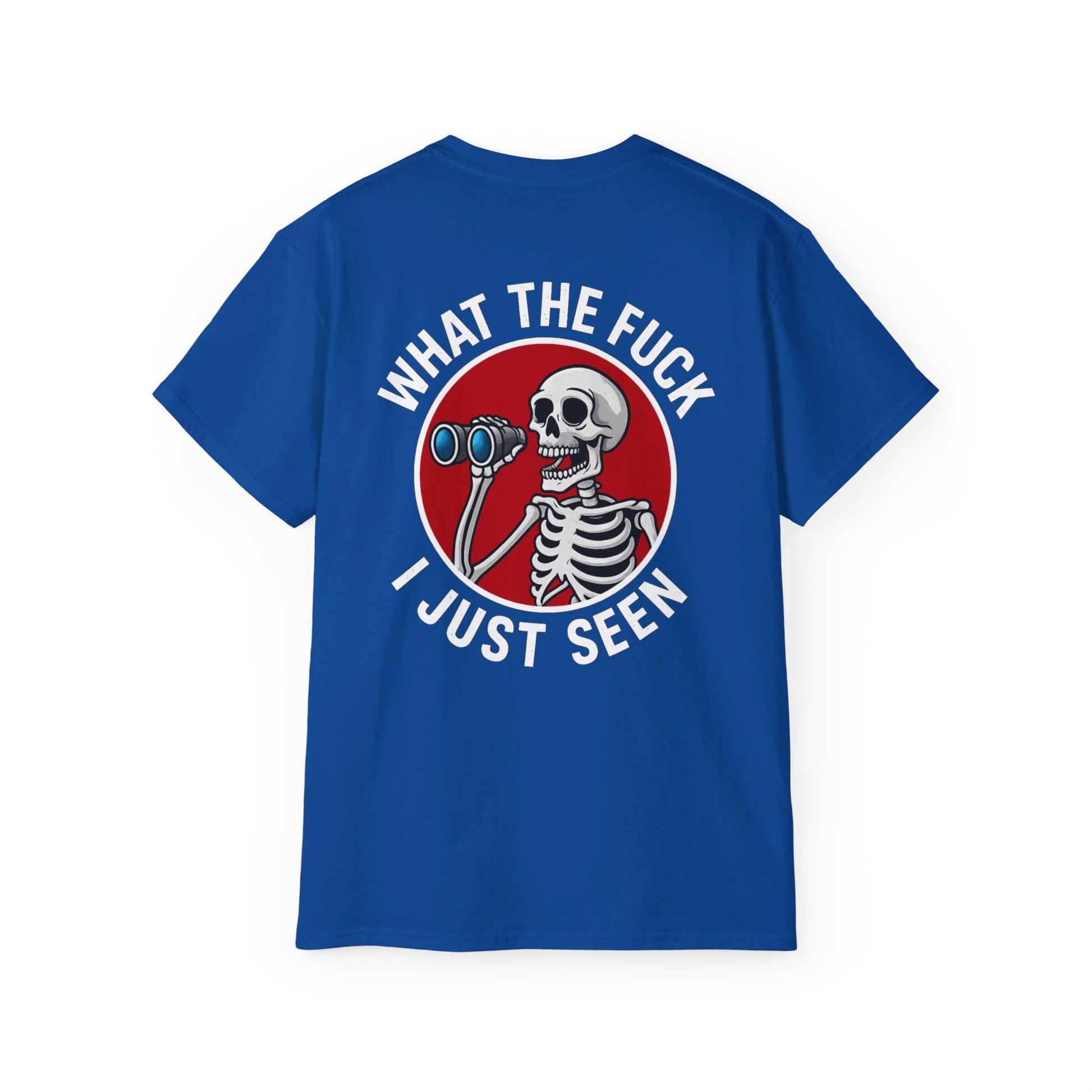 WTF I Just Seen – Binoculars Unisex Cotton Shirt