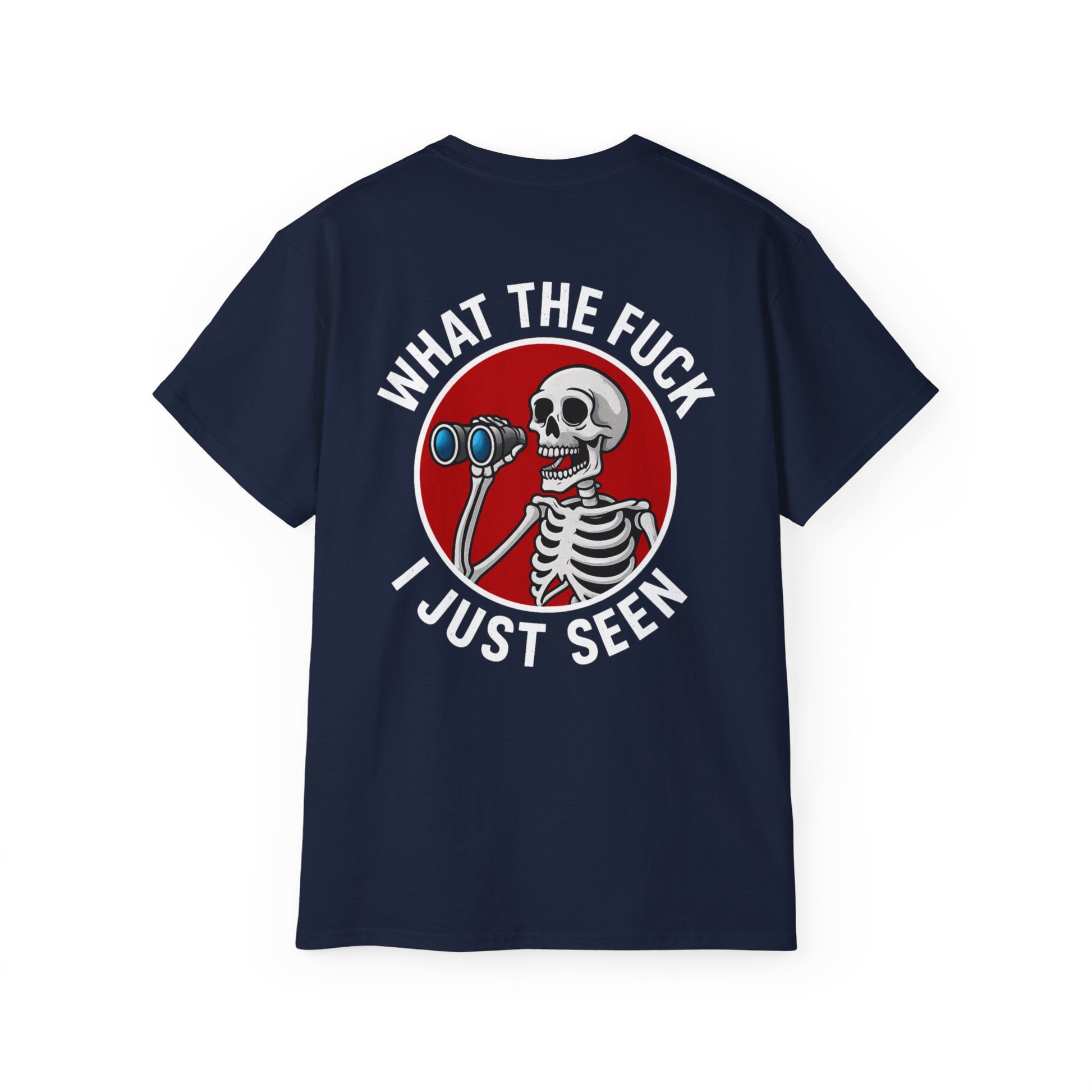 WTF I Just Seen – Binoculars Unisex Cotton Shirt