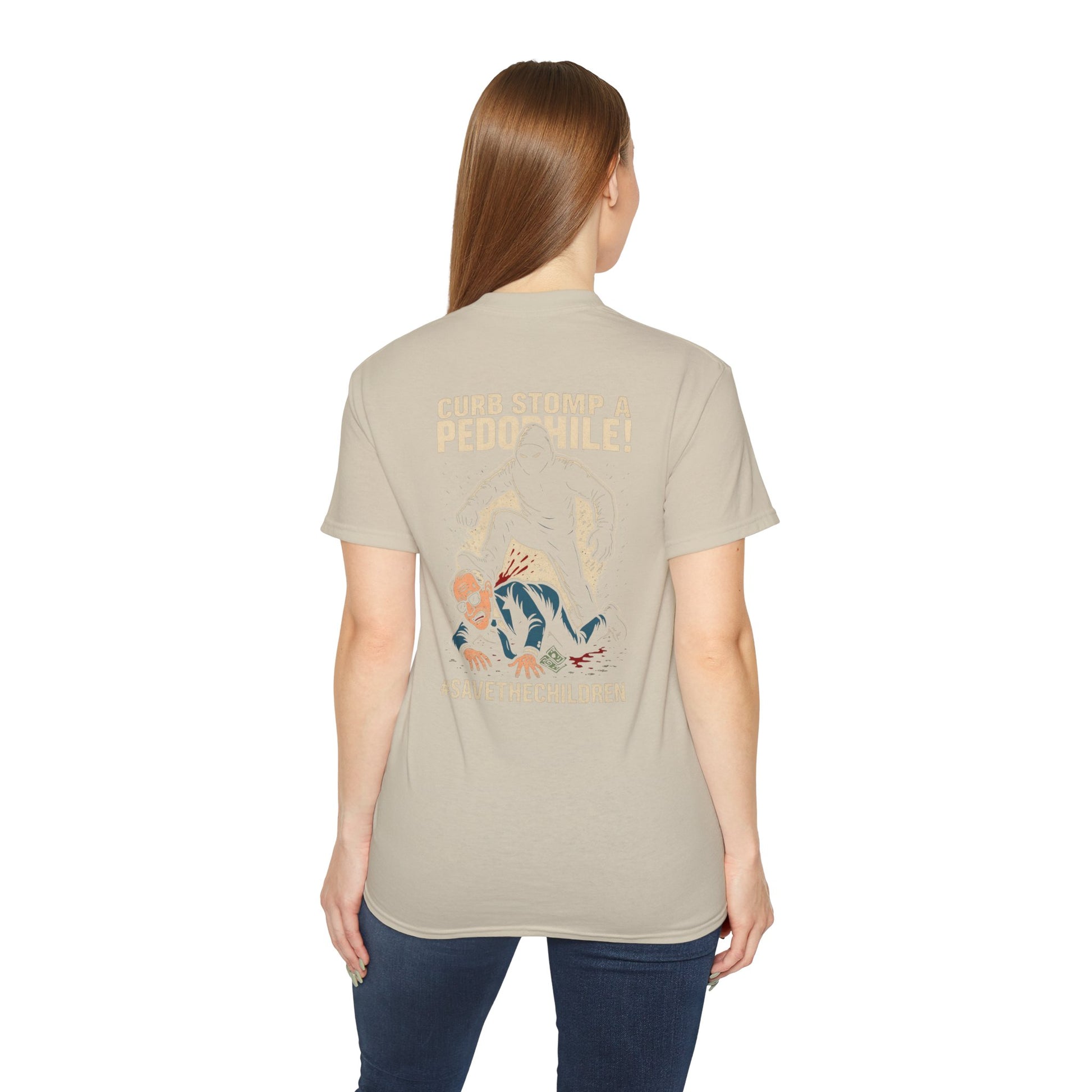 Pedo Hunter – Stomp Out Evil, Unisex Graphic Tee