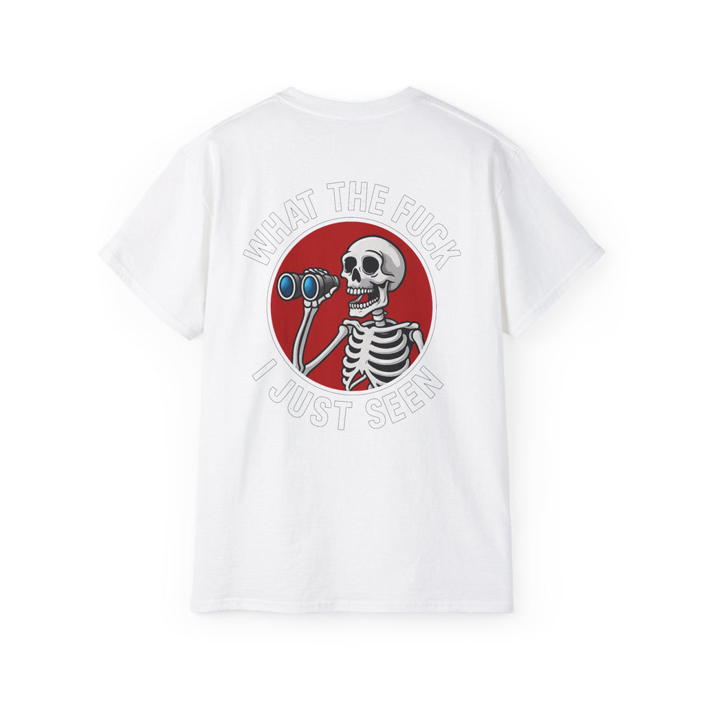 WTF I Just Seen – Binoculars Unisex Cotton Shirt