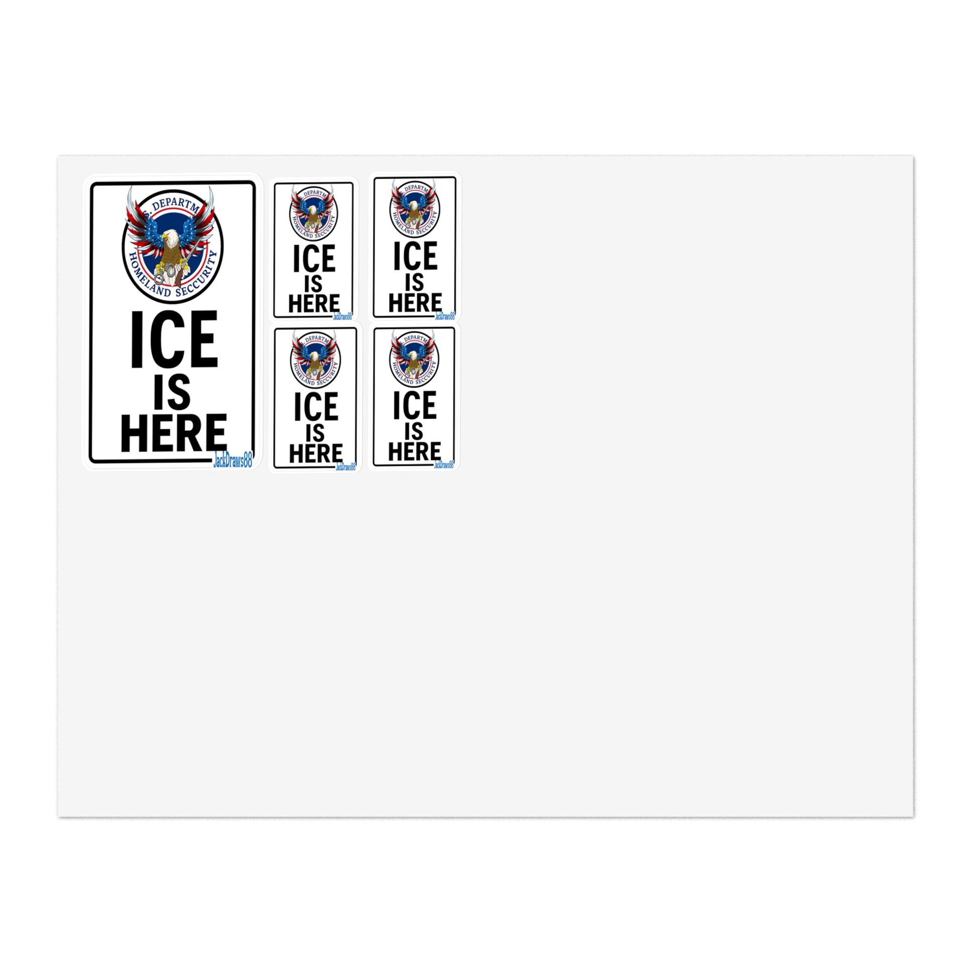 Operation ICE Presence Sticker Sheets for Chaos