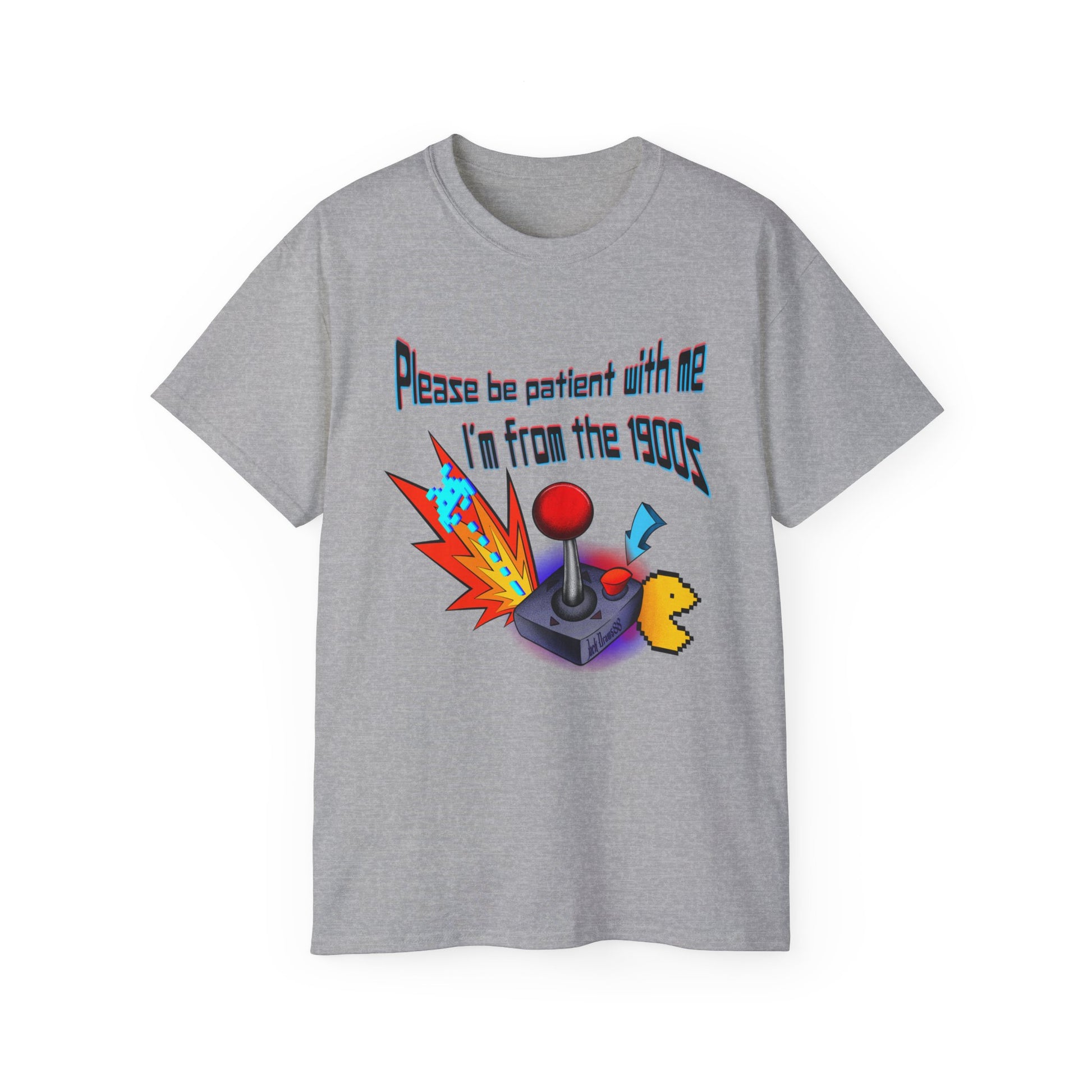 Vintage Gamer Joystick Shirt – 1900s Humor