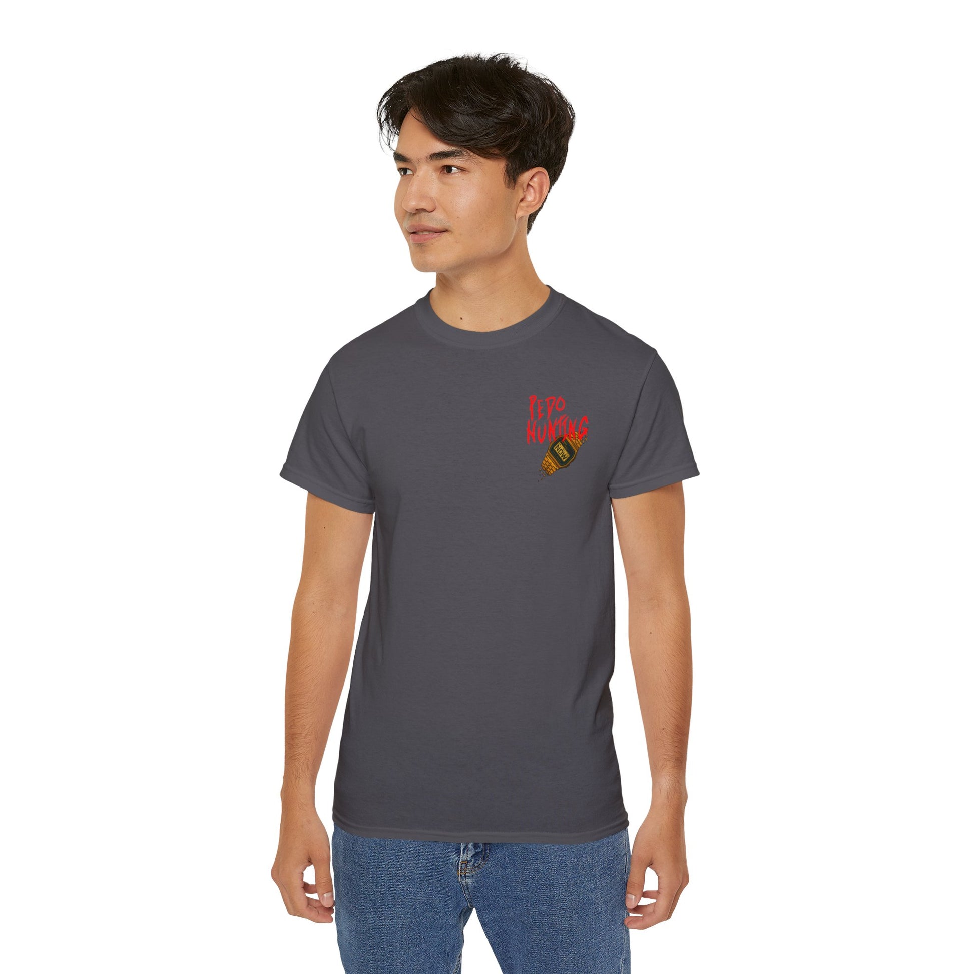 Pedo Hunter – Stomp Out Evil, Unisex Graphic Tee