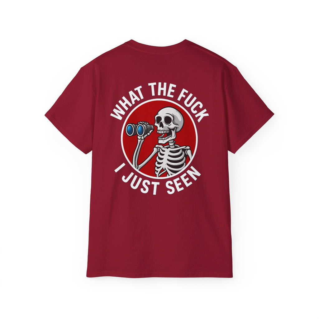 WTF I Just Seen – Binoculars Unisex Cotton Shirt