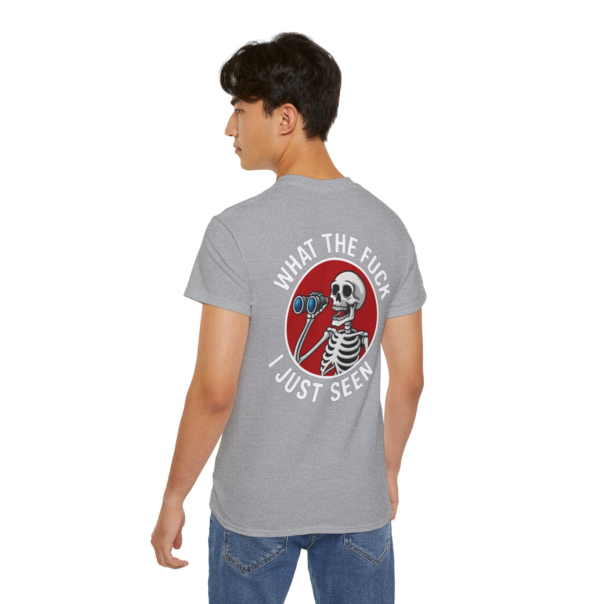 WTF I Just Seen – Binoculars Unisex Cotton Shirt