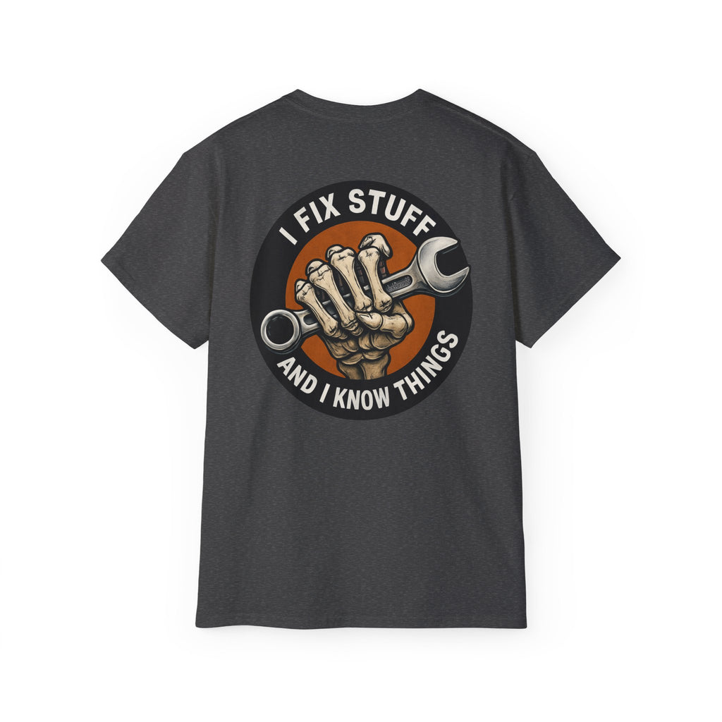 Boomer Wrench Master – I Fix Stuff & Know Things Unisex Tee
