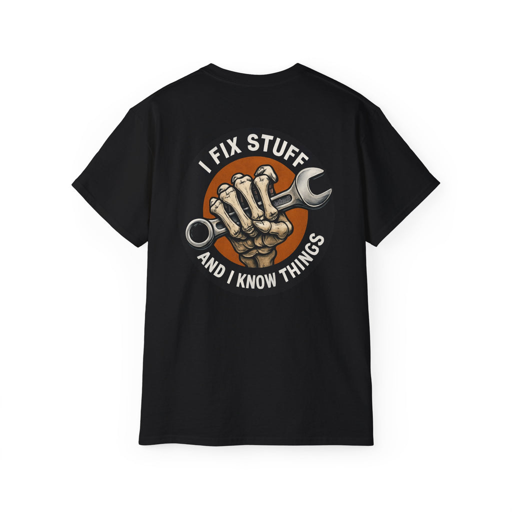 Millennial Mechanic – I Fix Stuff & Know Things Unisex Cotton Shirt