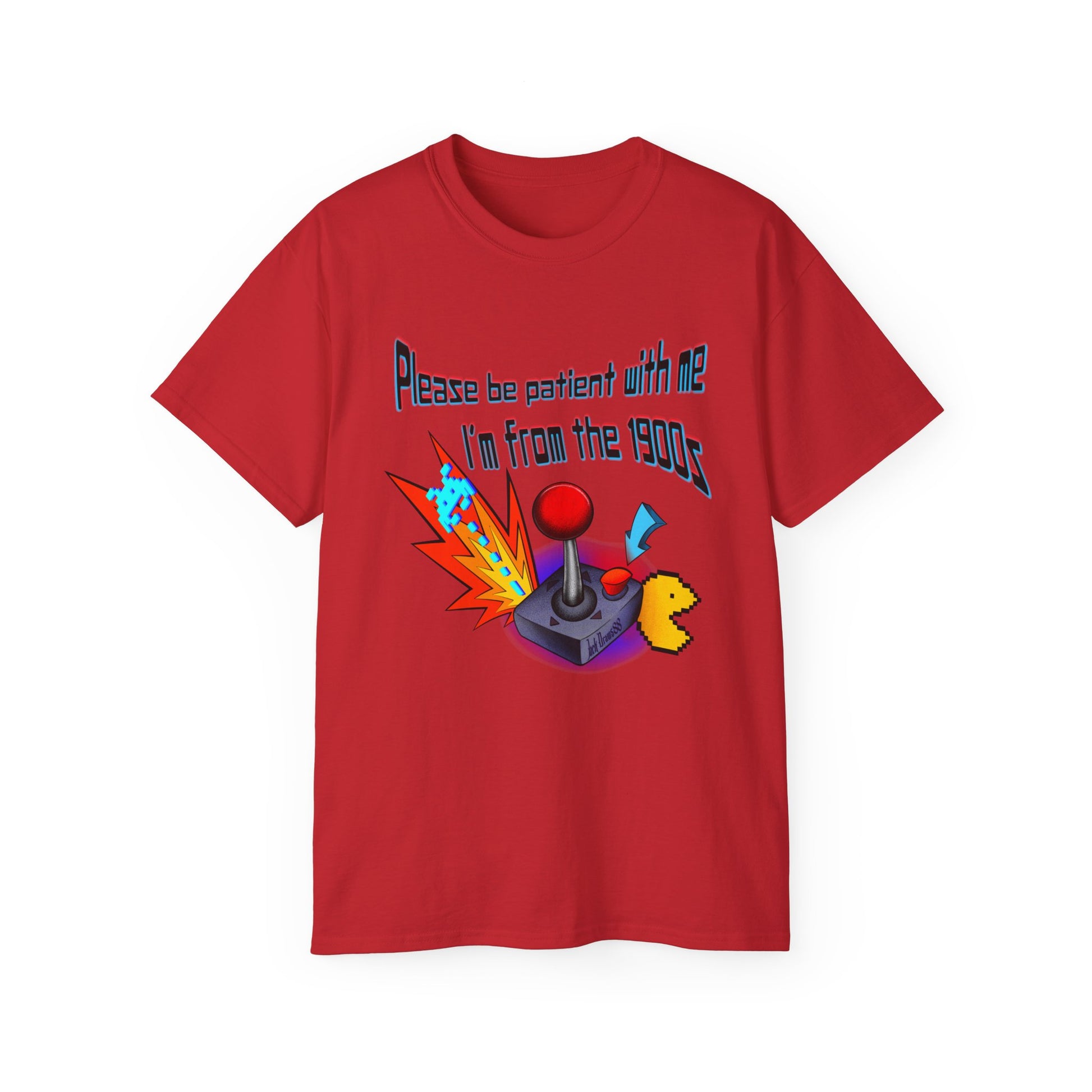 Vintage Gamer Joystick Shirt – 1900s Humor