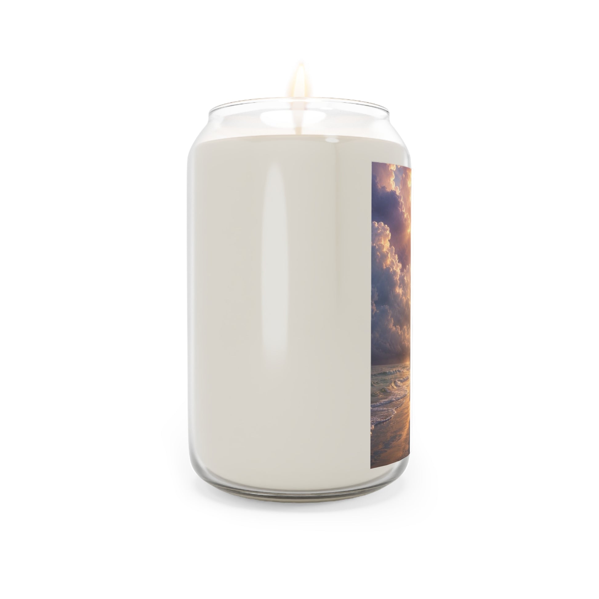 custom Christina Christian Prayer Soy Candle — Jesus Walking with Believer Spiritual Memorial Gift