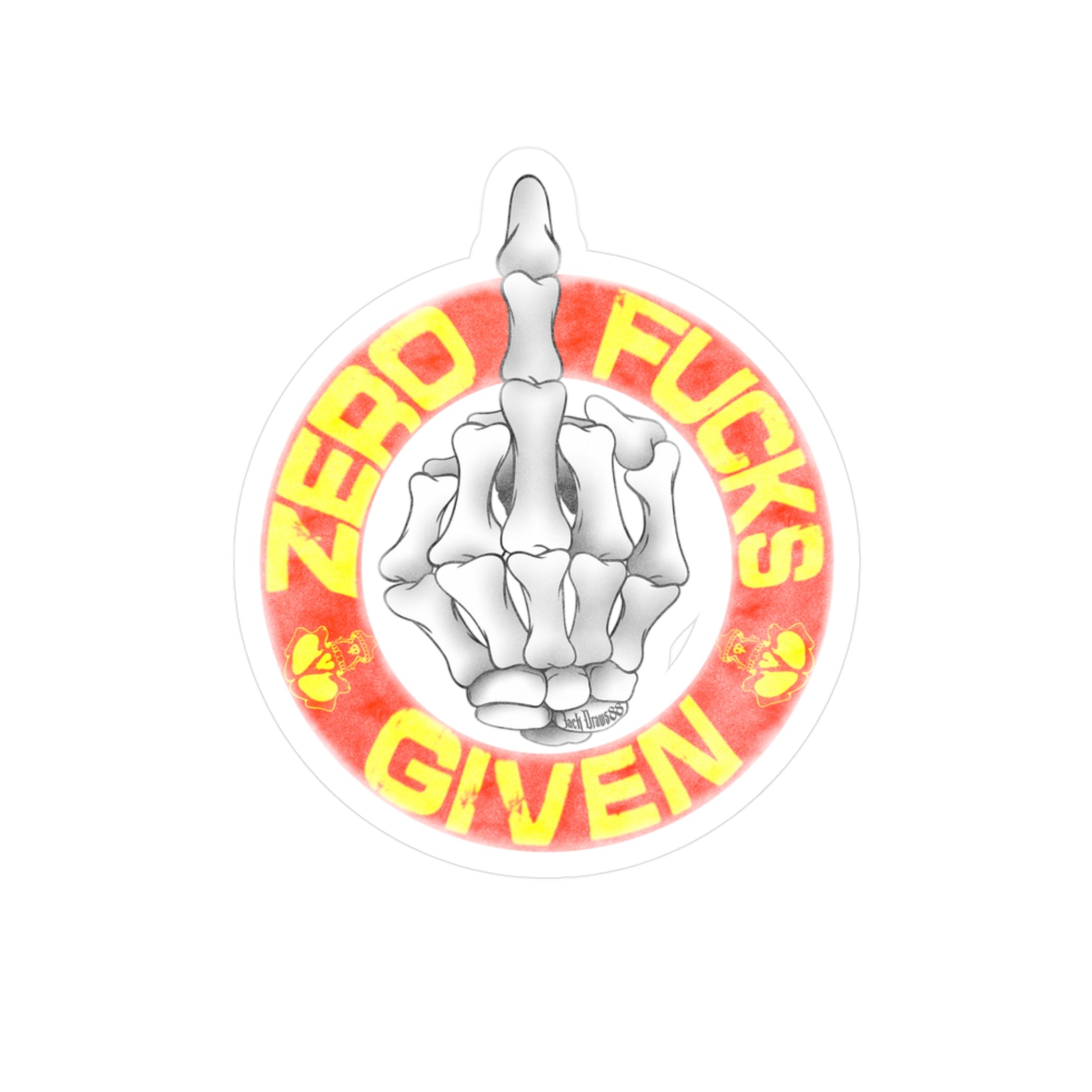 Zero F*cks Given, Vinyl Decals