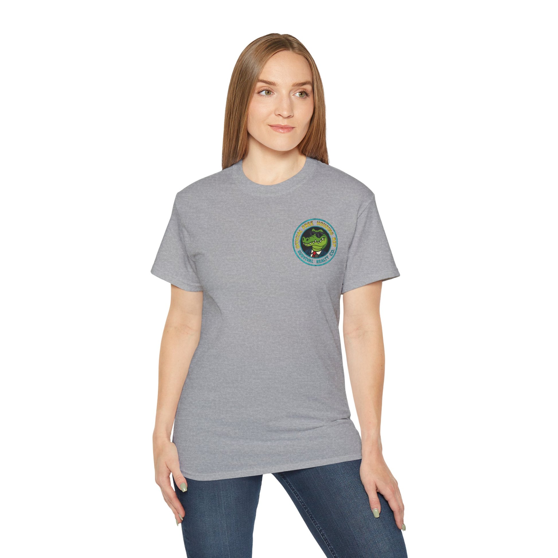 Survival Realty – Free Housing, No Freedom, Unisex Ultra Cotton Tee