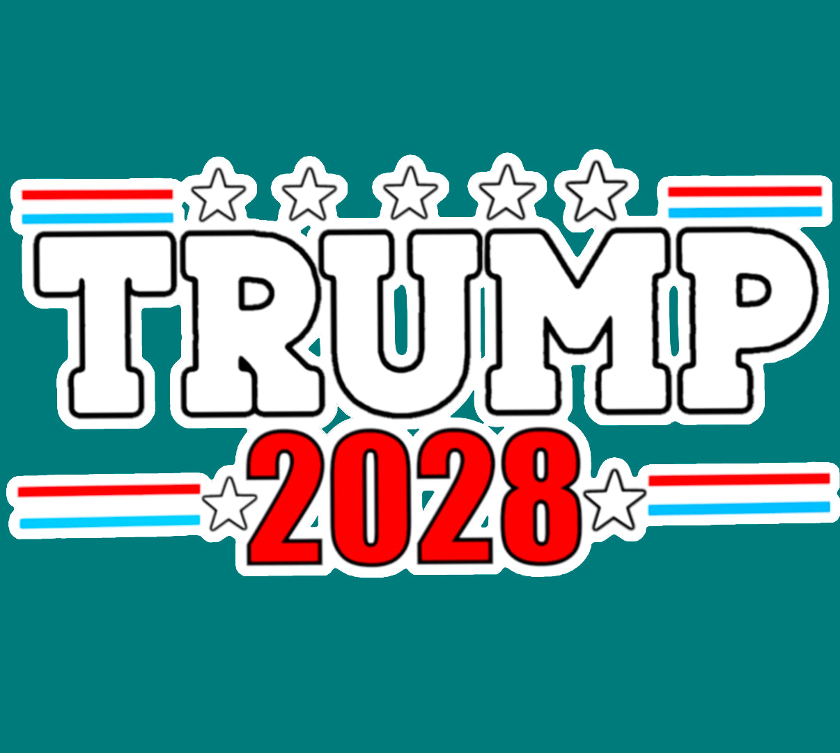 Trump 2028 Kiss-Cut Vinyl Decals for Chaos