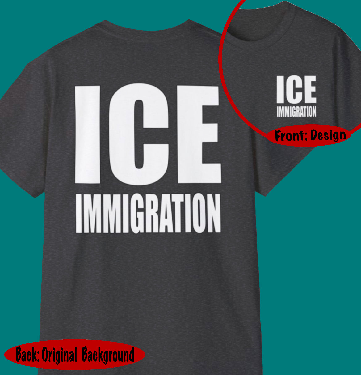 ICE Immigration, Unisex Ultra Cotton Tee