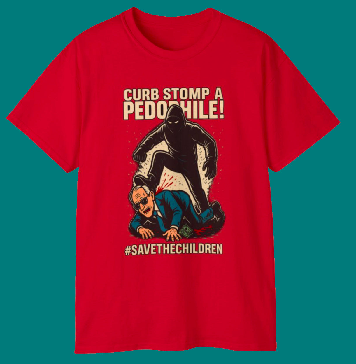 P.H. Hunter – Stomp Out Evil, Unisex Cotton Tee