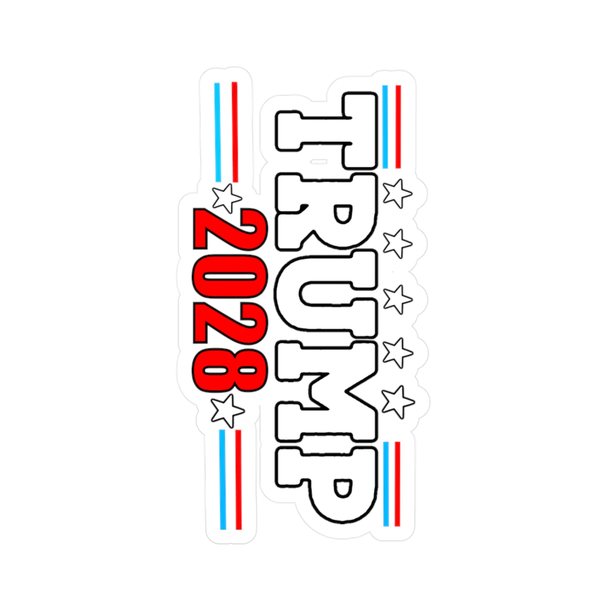 Trump 2028 Kiss-Cut Vinyl Decals for Chaos