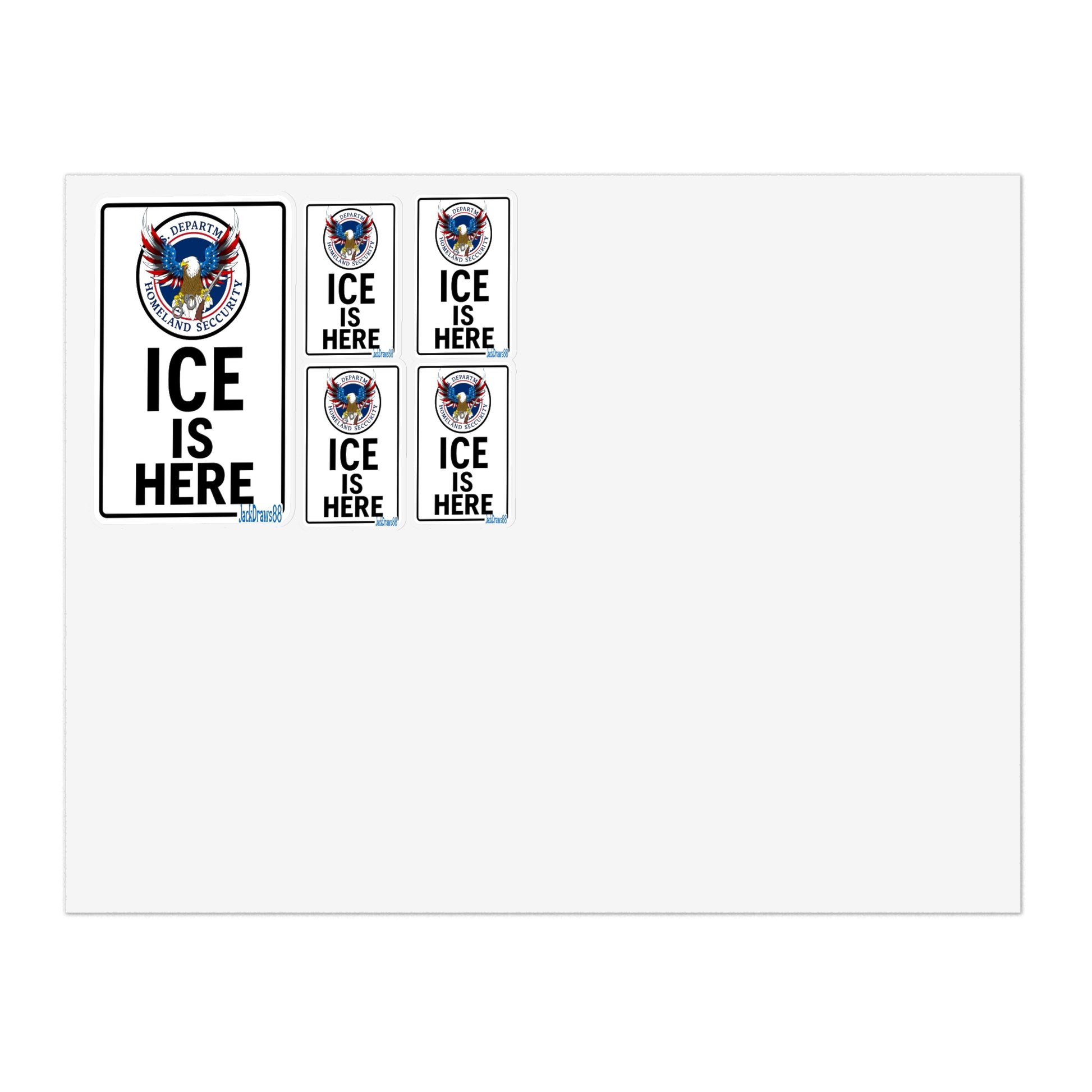 Operation ICE Presence Sticker Sheets for Chaos