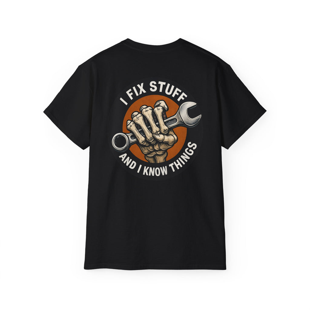 Boomer Wrench Master – I Fix Stuff & Know Things Unisex Tee