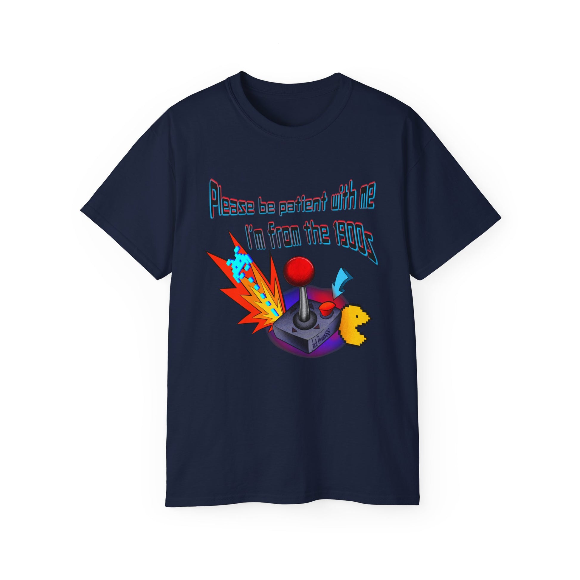 Vintage Gamer Joystick Shirt – 1900s Humor